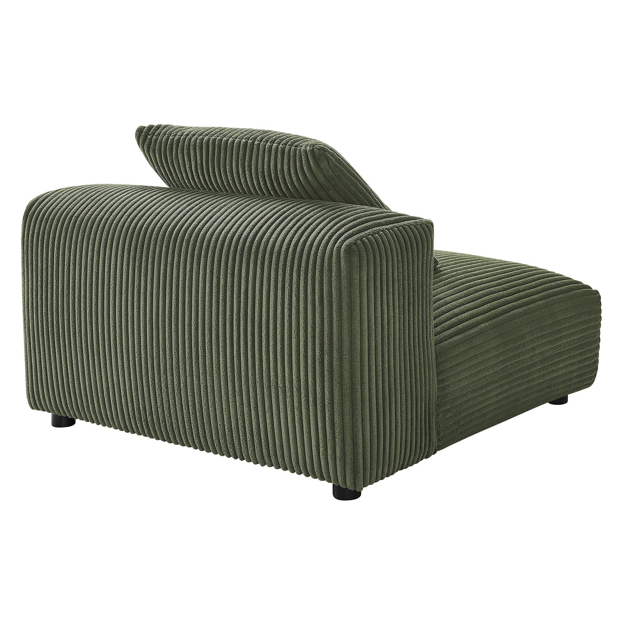 Solace Modular Corduroy Upholstered Armless Chair by Modway