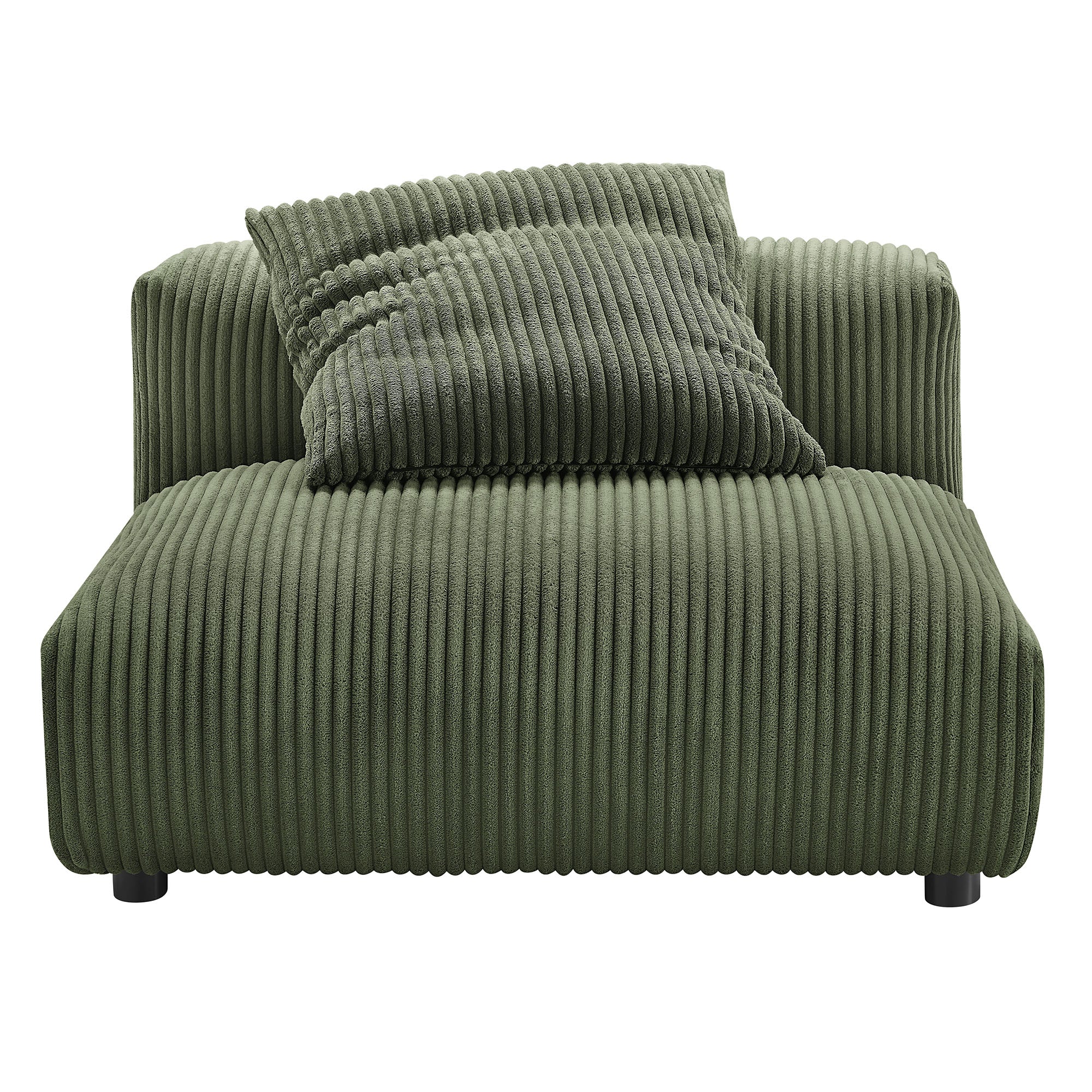Solace Modular Corduroy Upholstered Armless Chair by Modway