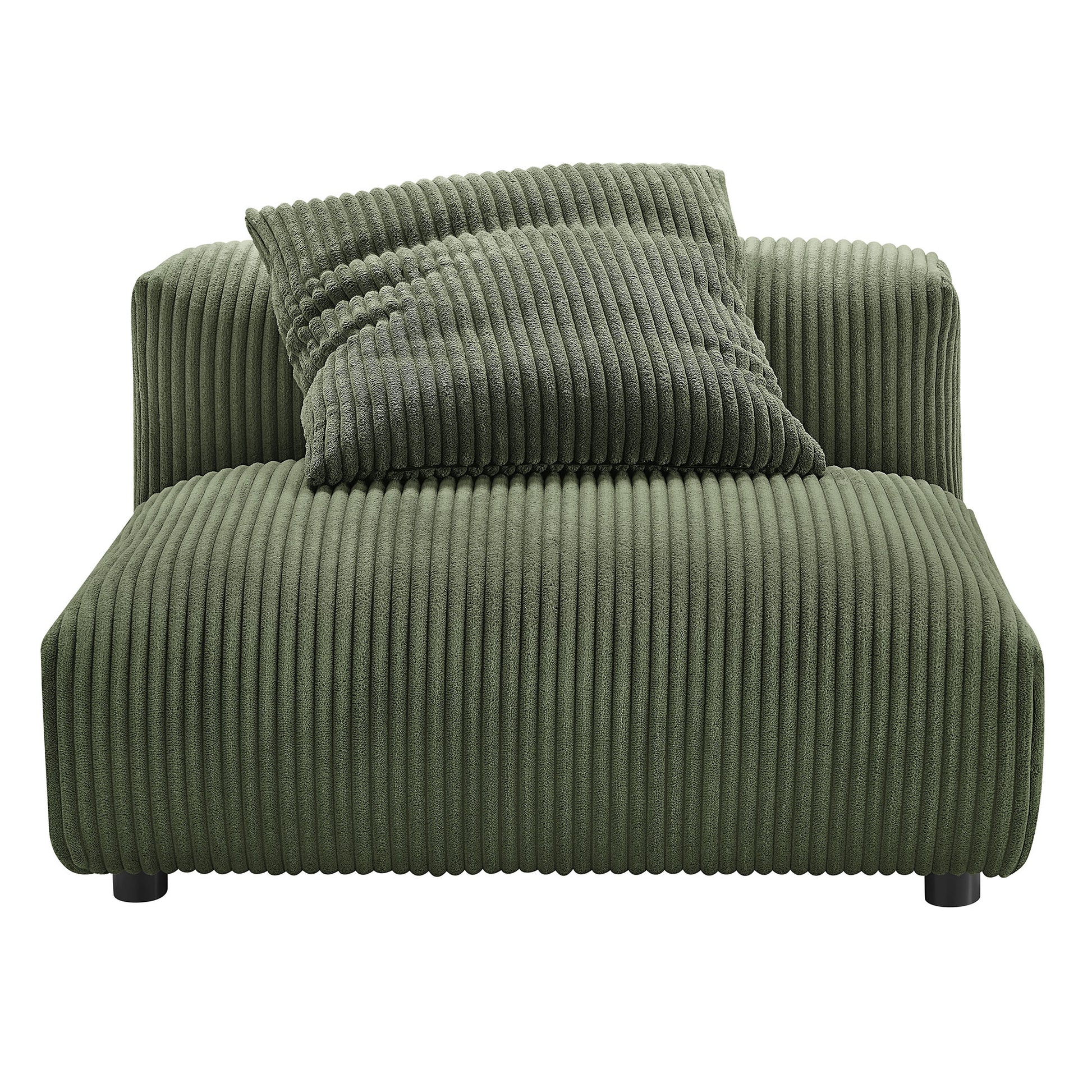 Solace 2-Piece Modular Corduroy Upholstered Sofa by Modway - Best Buy Furniture