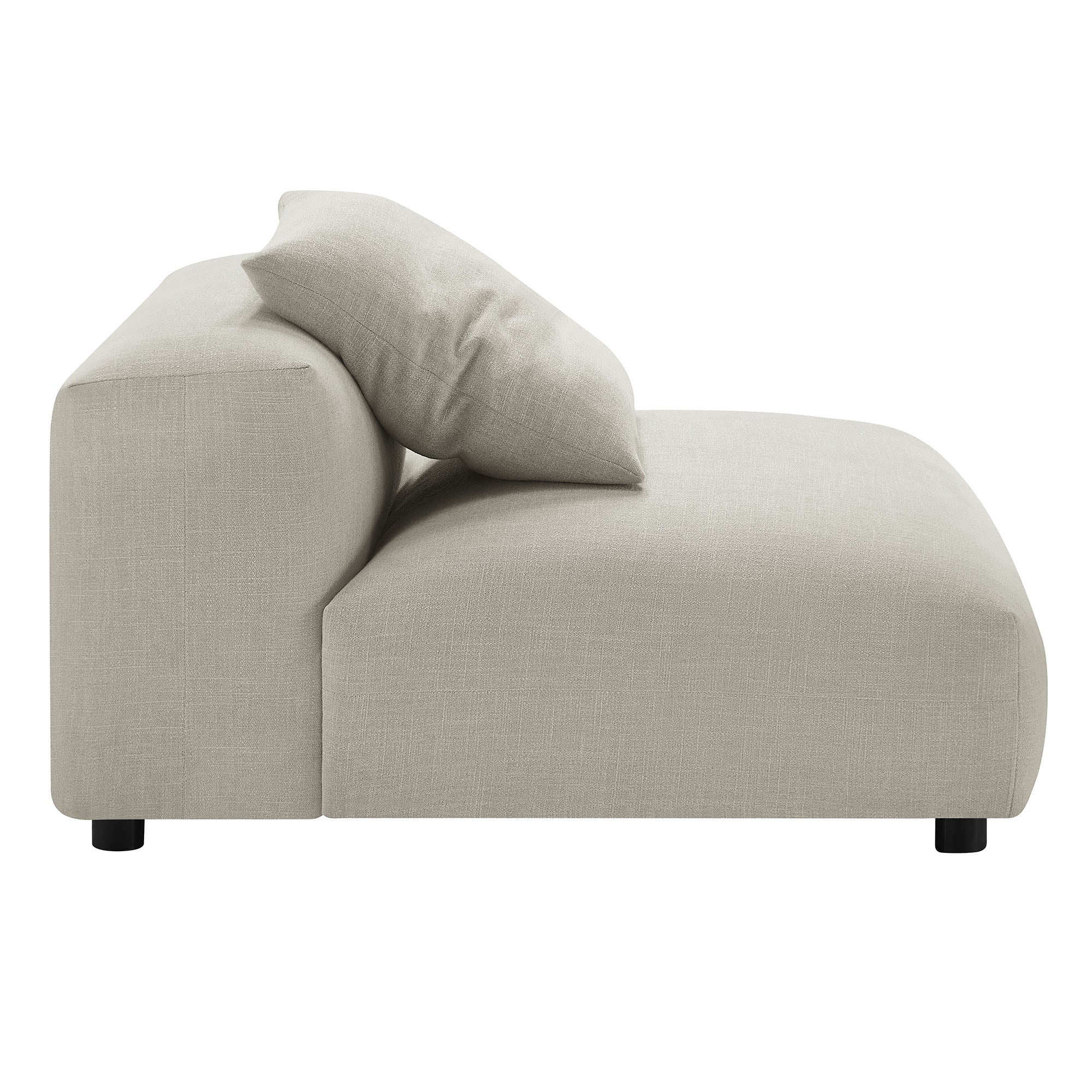 Solace Modular Upholstered Fabric Armless Chair by Modway
