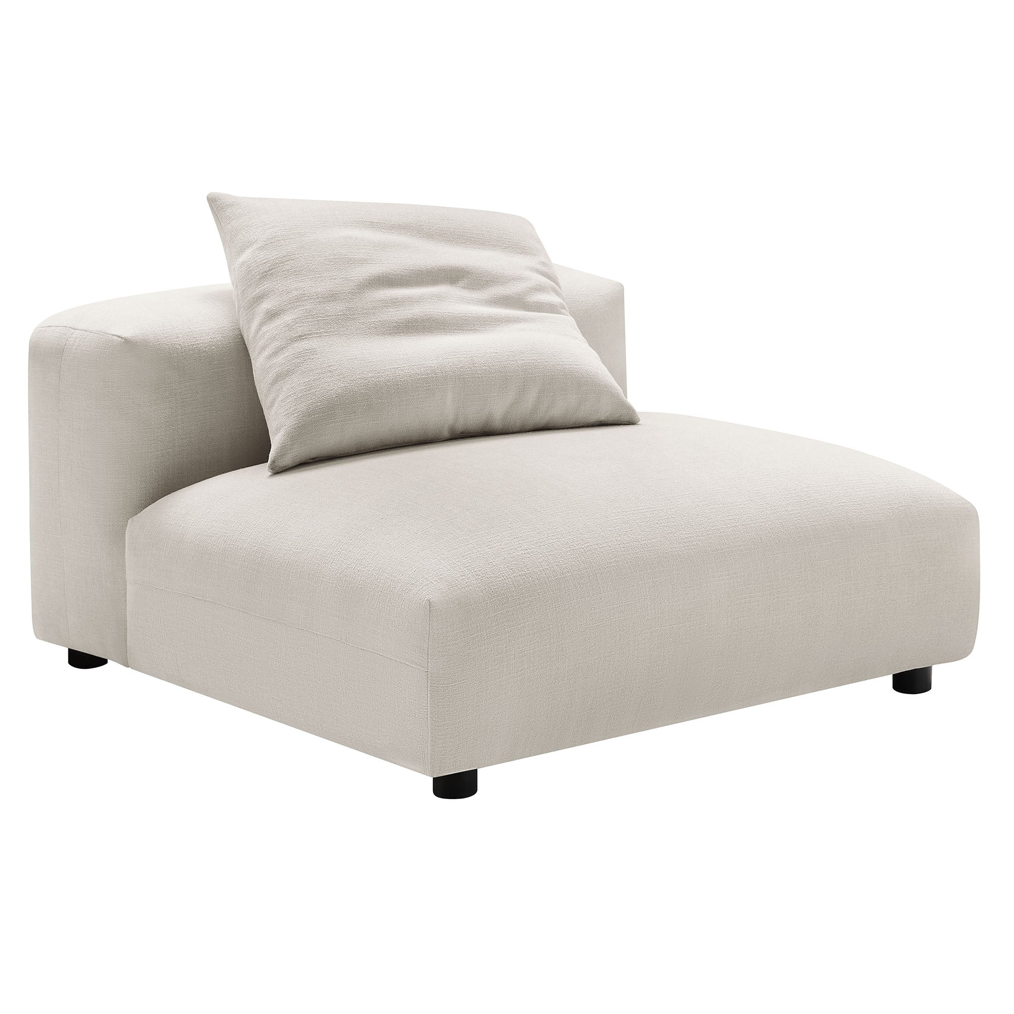 Solace Modular Upholstered Fabric Armless Chair by Modway