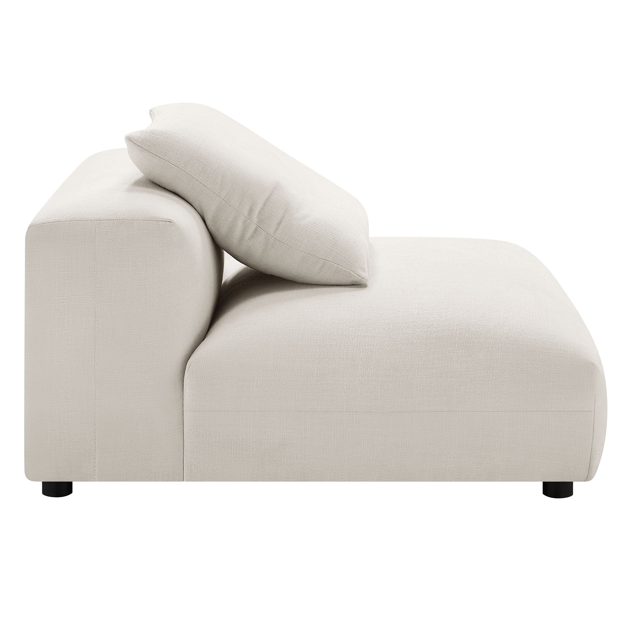 Solace Modular Upholstered Fabric Armless Chair by Modway
