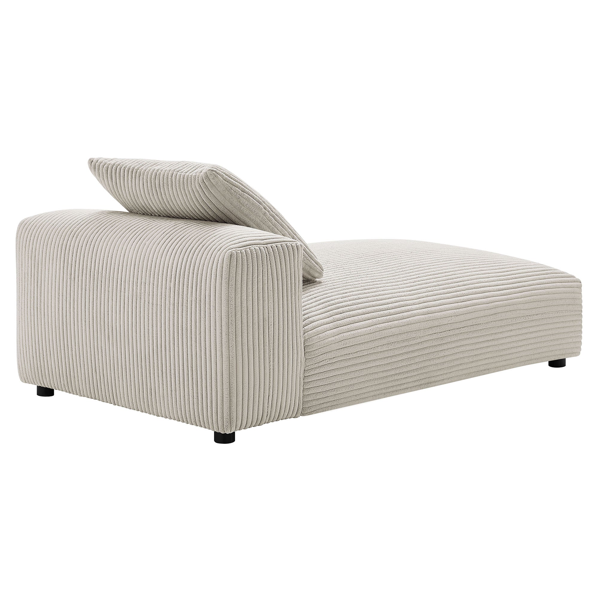 Solace Modular Corduroy Upholstered Armless Chaise Lounge by Modway