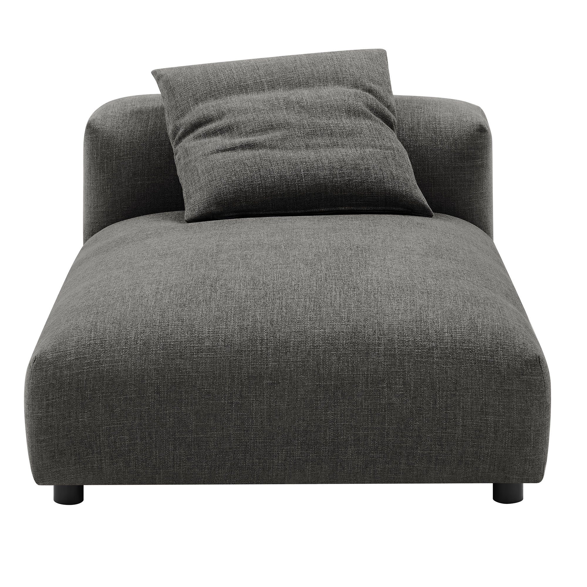 Solace Modular Upholstered Fabric Armless Chaise Lounge by Modway
