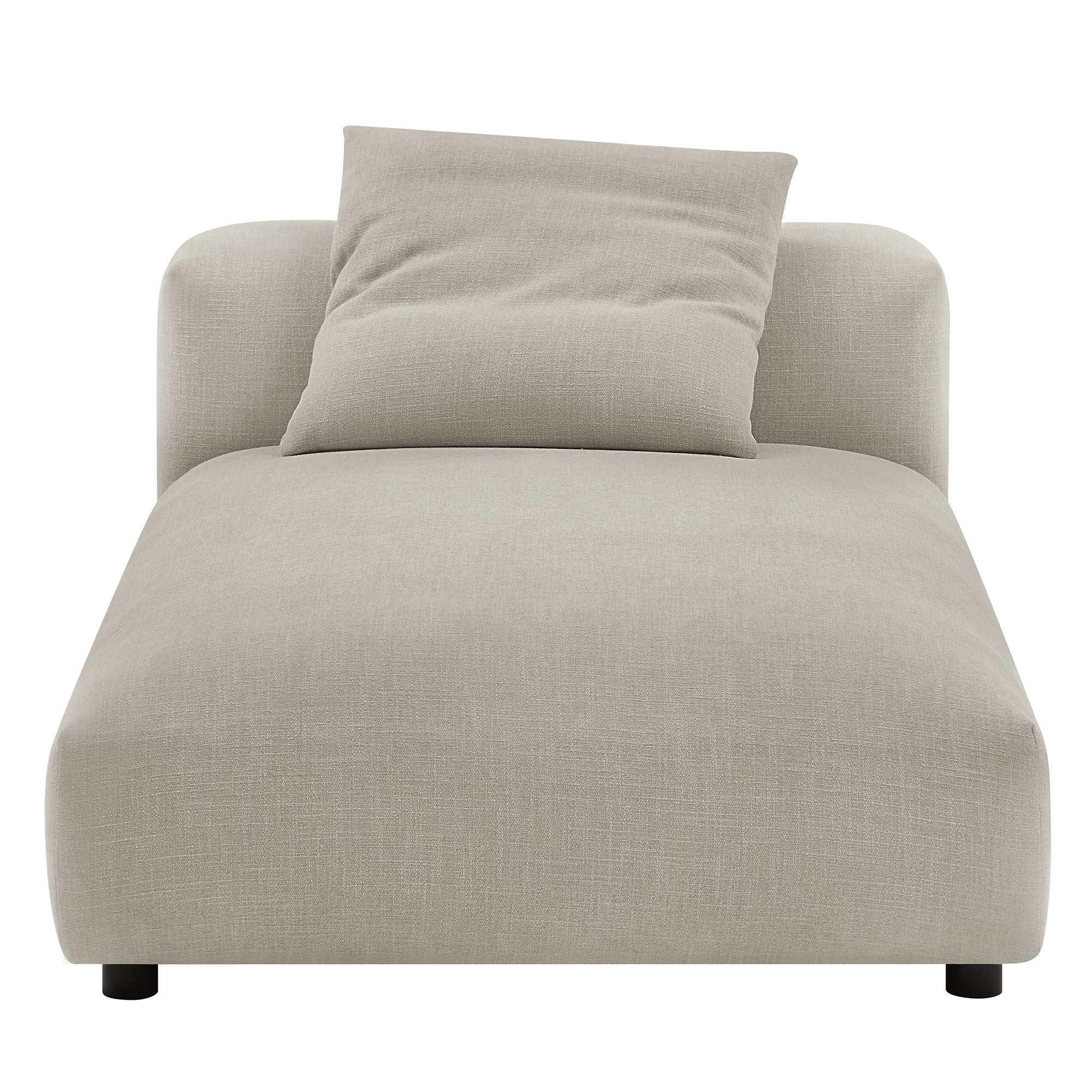 Solace Modular Upholstered Fabric Armless Chaise Lounge by Modway