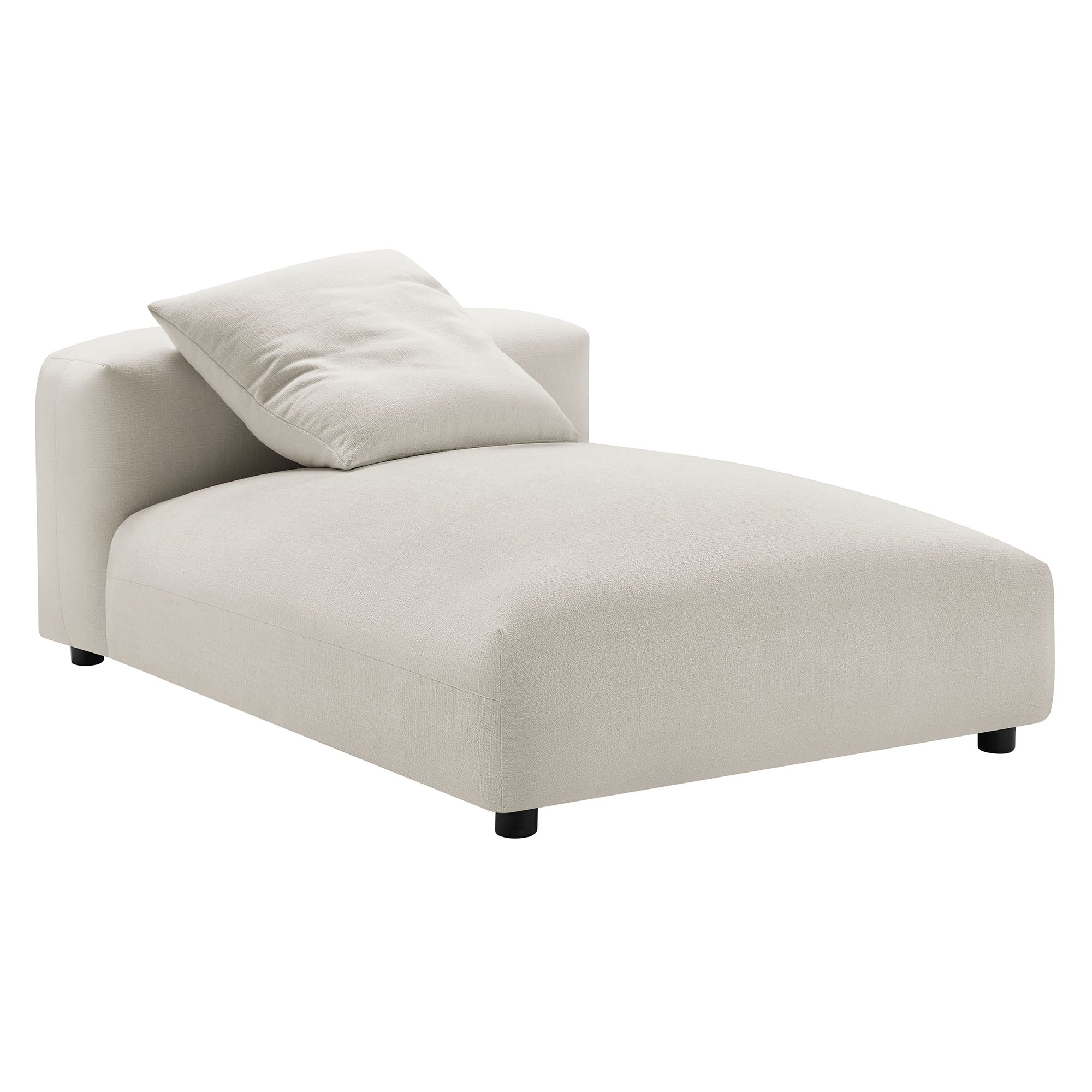 Solace Modular Upholstered Fabric Armless Chaise Lounge by Modway