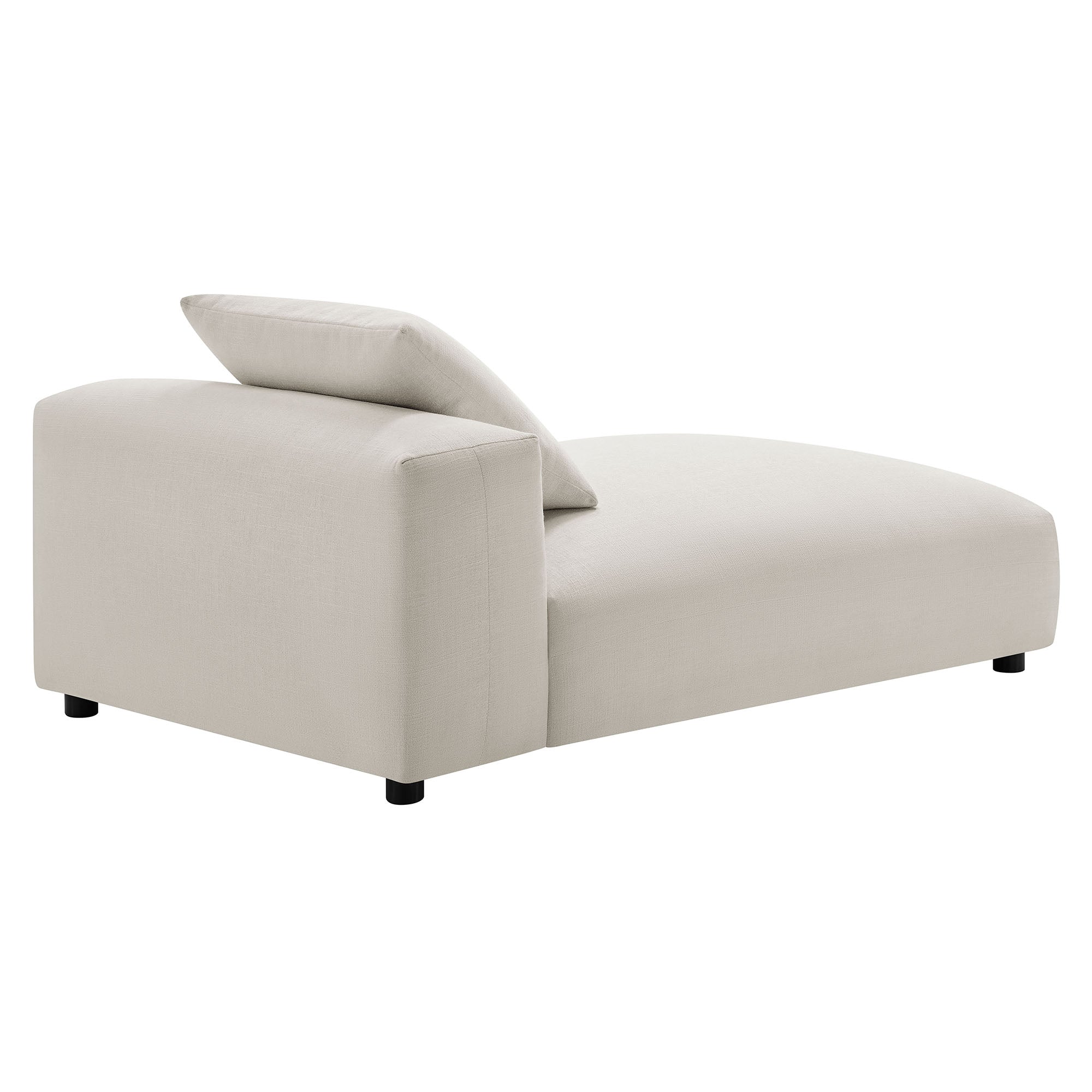 Solace Modular Upholstered Fabric Armless Chaise Lounge by Modway