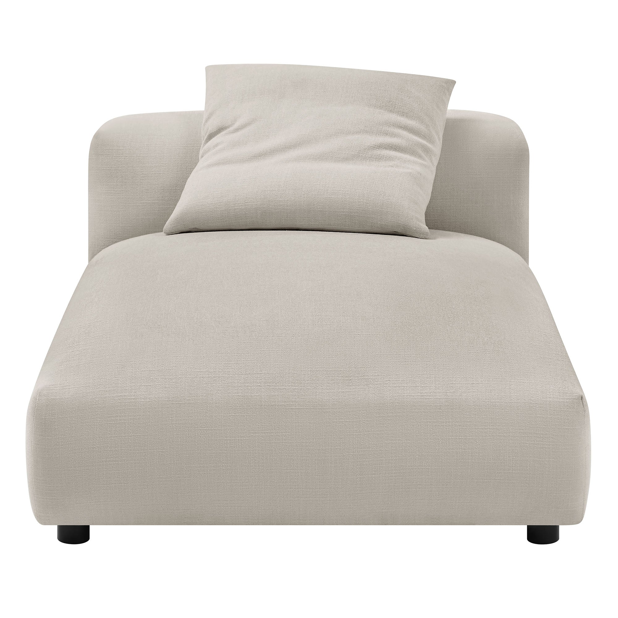 Solace Modular Upholstered Fabric Armless Chaise Lounge by Modway