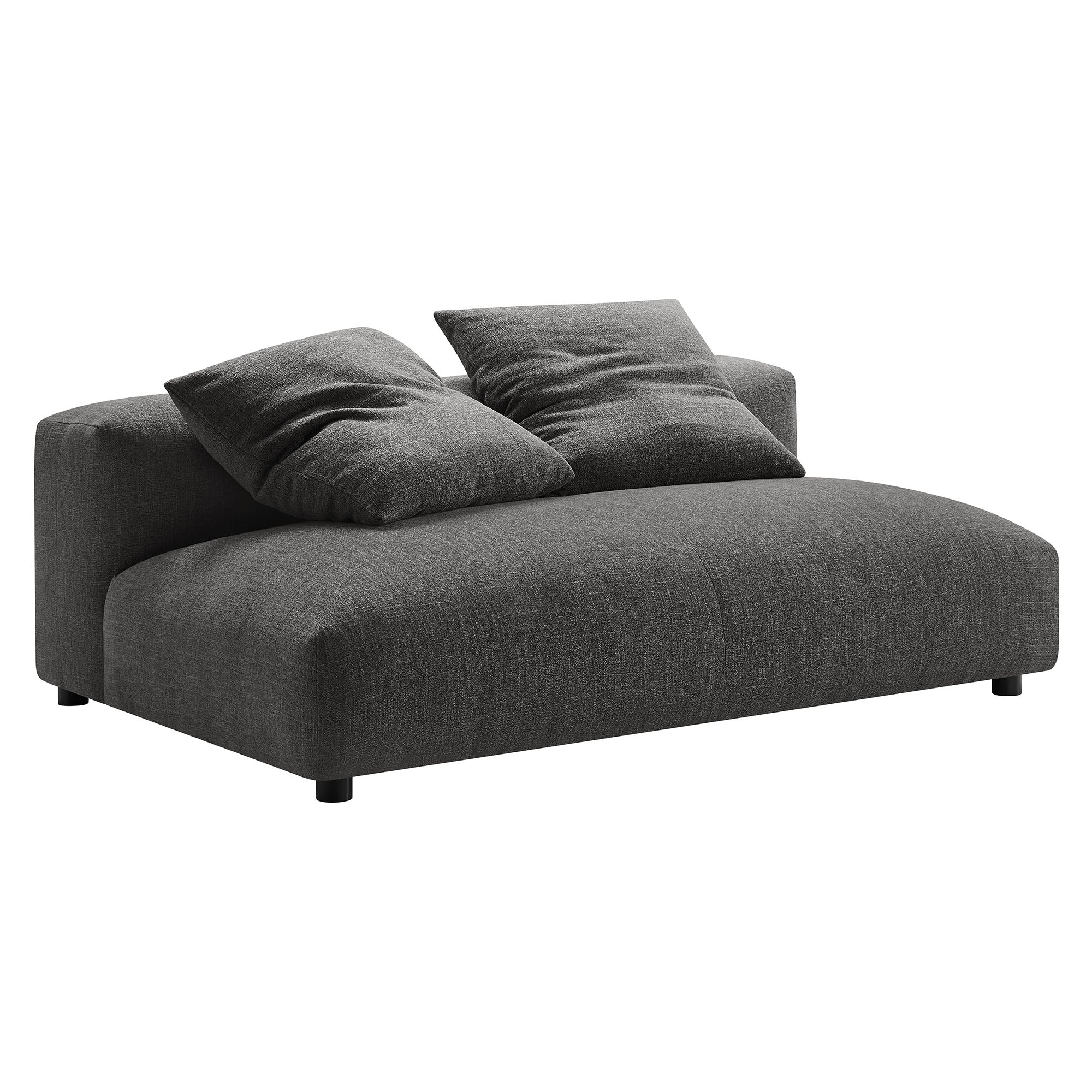 Solace 2-Piece Modular Upholstered Fabric Sectional Sofa With Chaise by Modway - Best Buy Furniture
