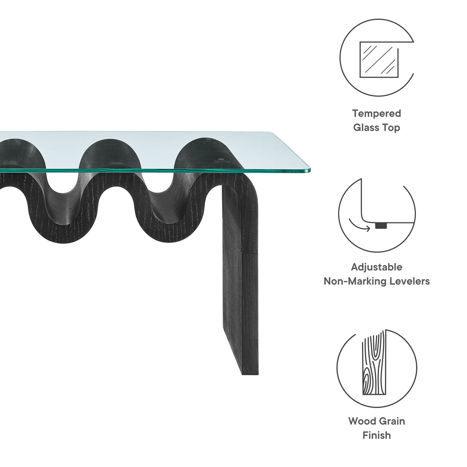 Ondine Glass Top Coffee Table by Modway - Best Buy Furniture