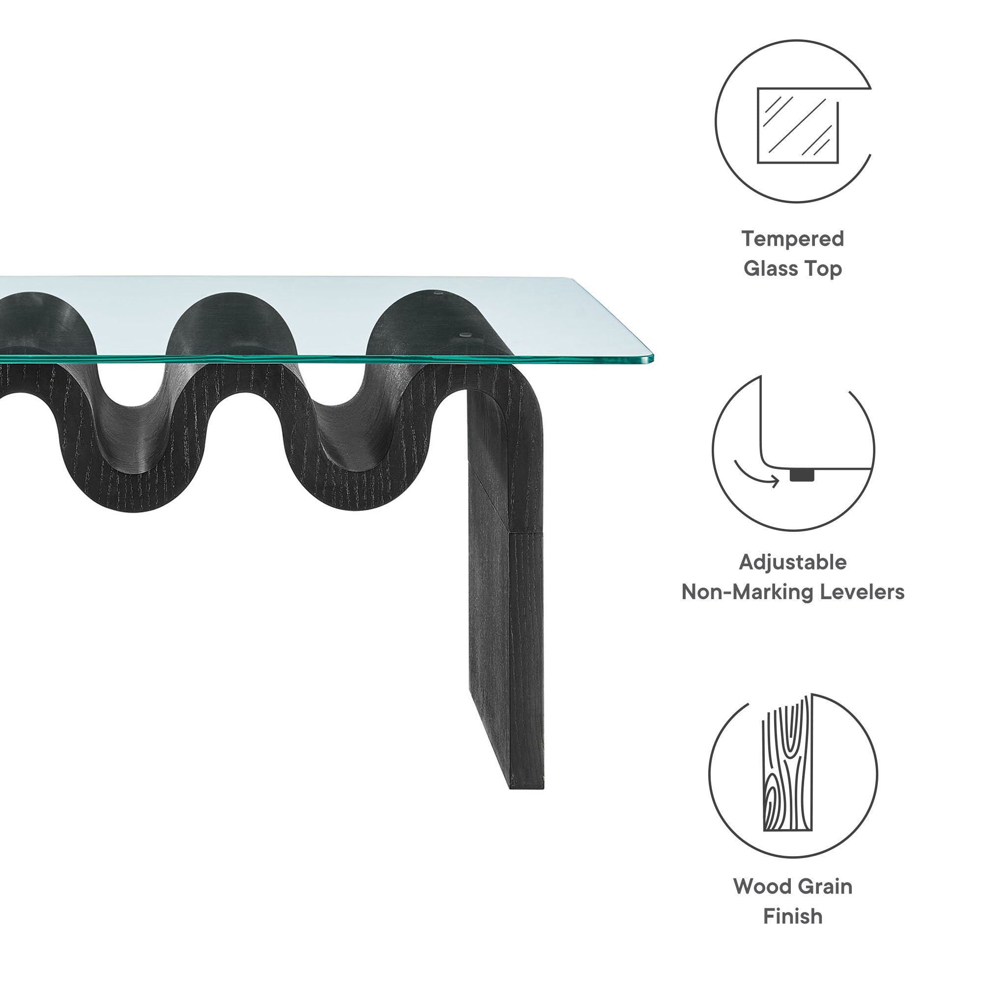 Ondine Glass Top Coffee Table by Modway - Best Buy Furniture
