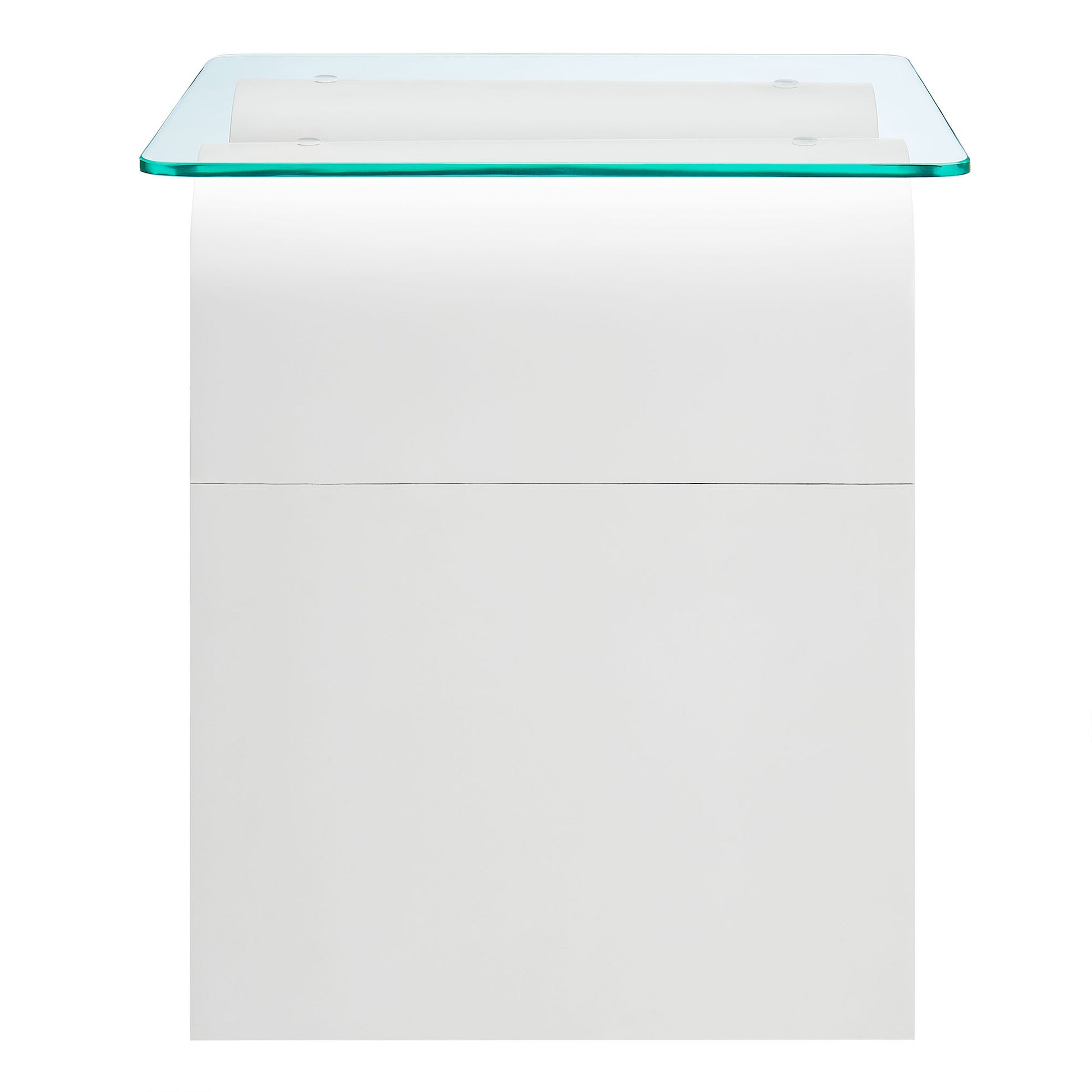 Ondine Glass Top Side Table by Modway - Best Buy Furniture