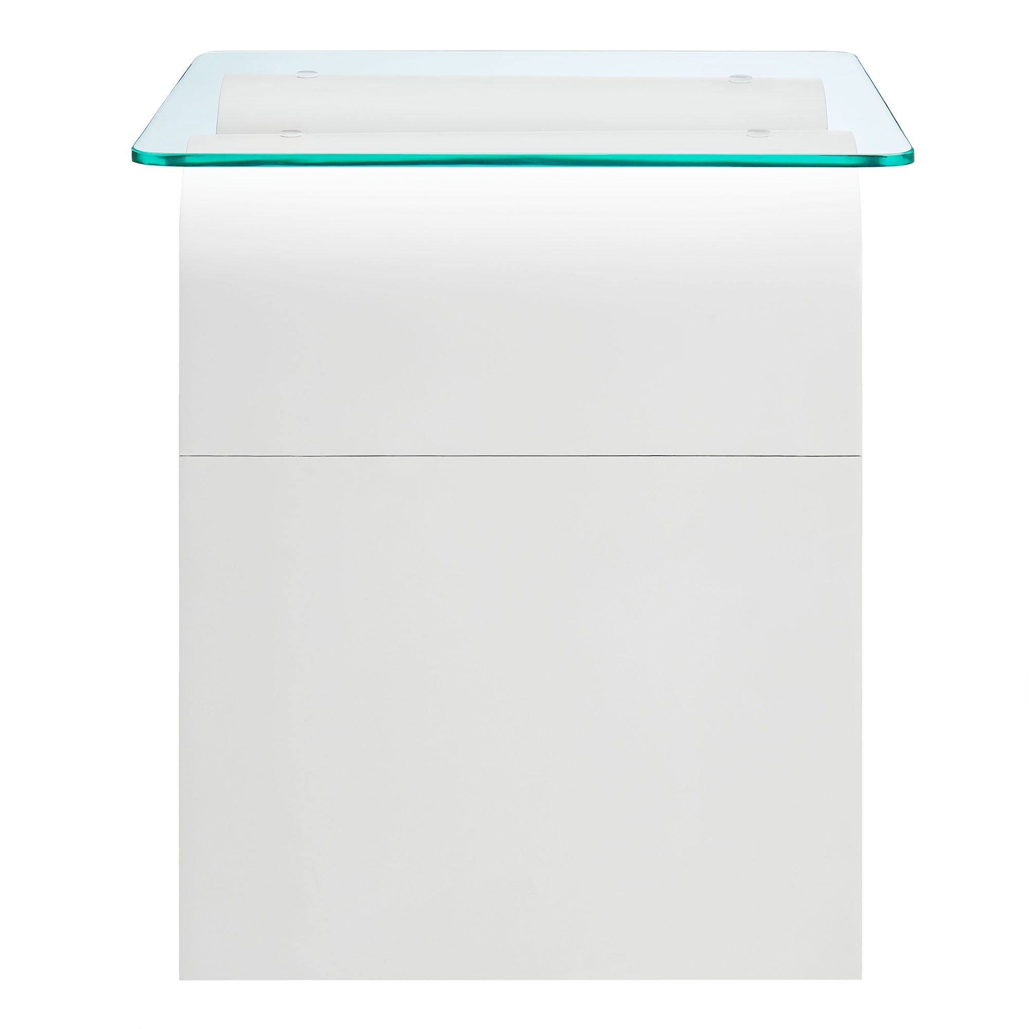 Ondine Glass Top Side Table by Modway - Best Buy Furniture