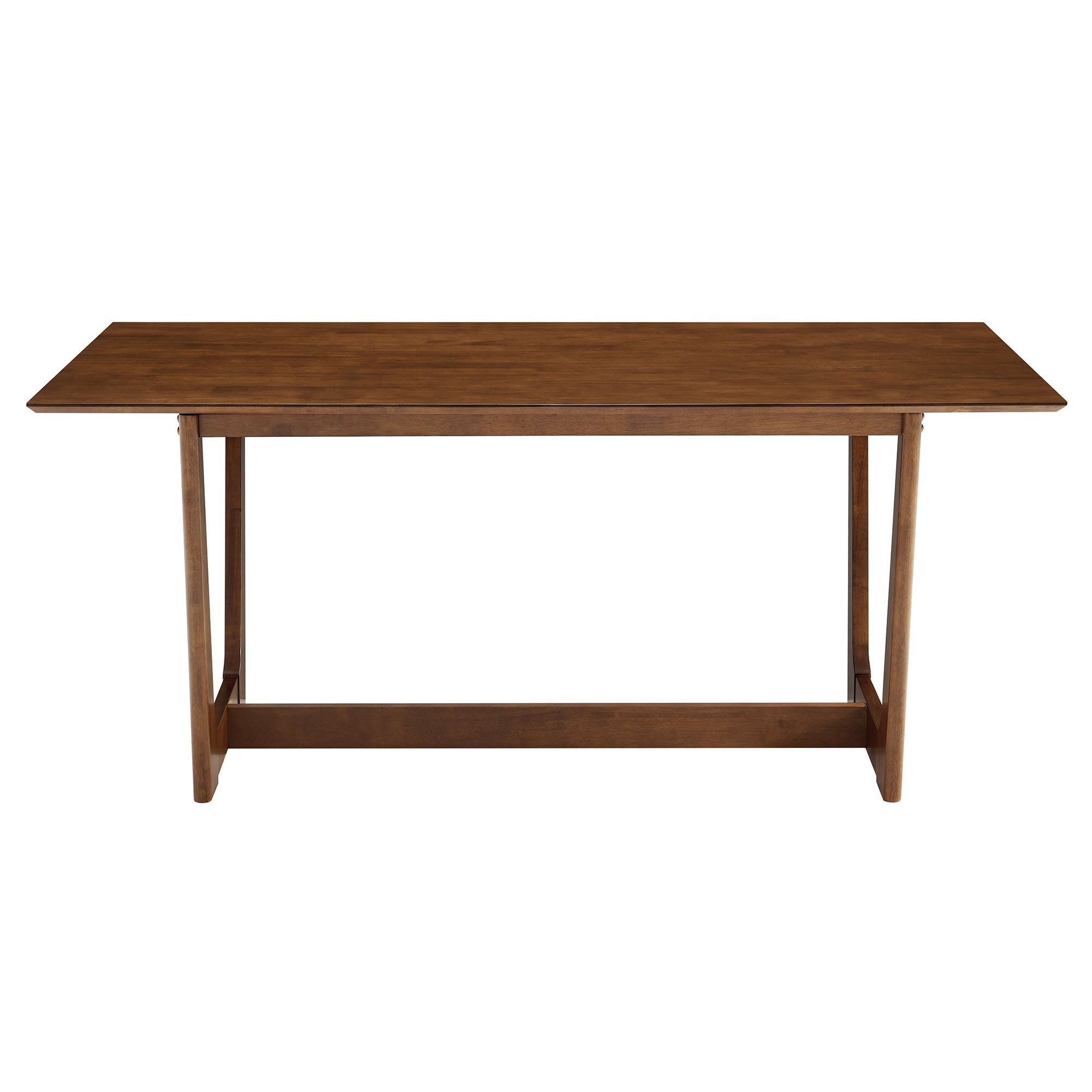 Solara 7-Piece Wood Dining Set with Vegan Leather Side Chairs by Modway