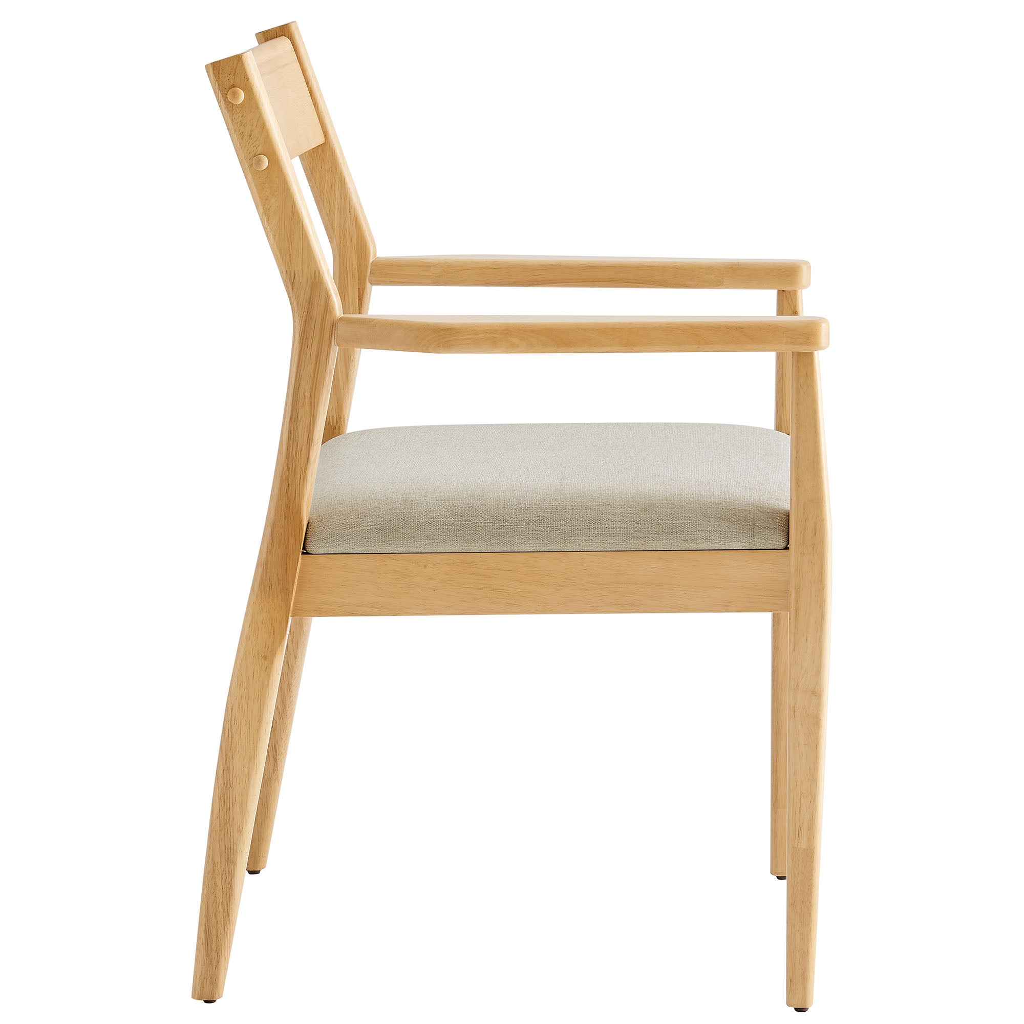 Solara Fabric Wood Dining Armchairs Set of 2 by Modway