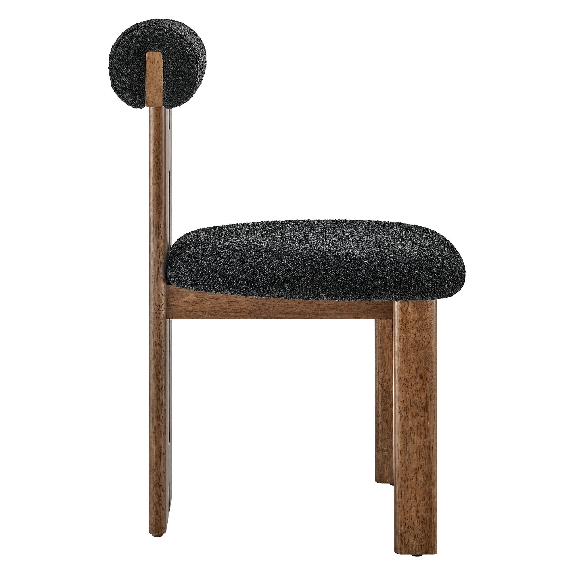 Torian Boucle Fabric Dining Chair Set of 2 by Modway