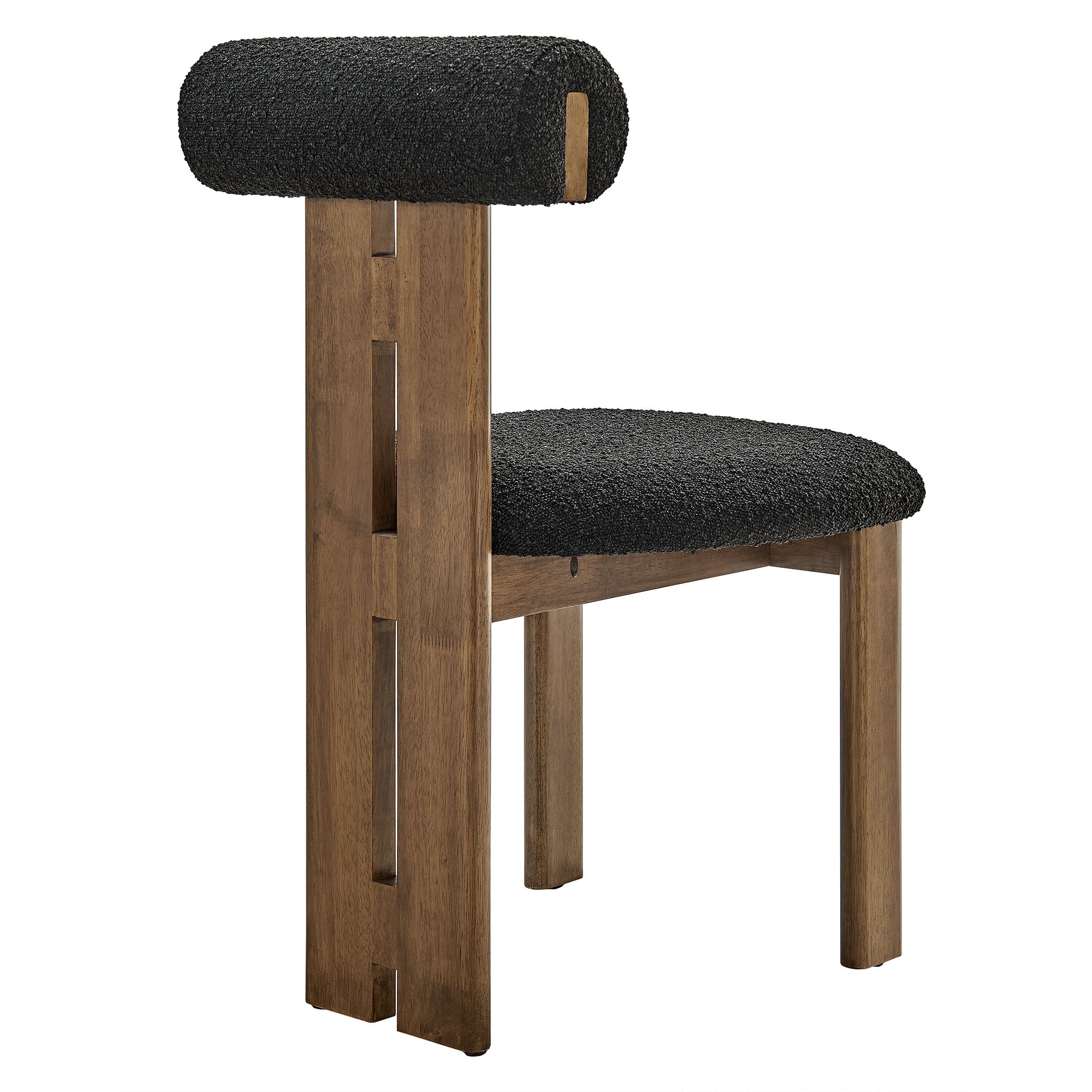Torian Boucle Fabric Dining Chair Set of 2 by Modway