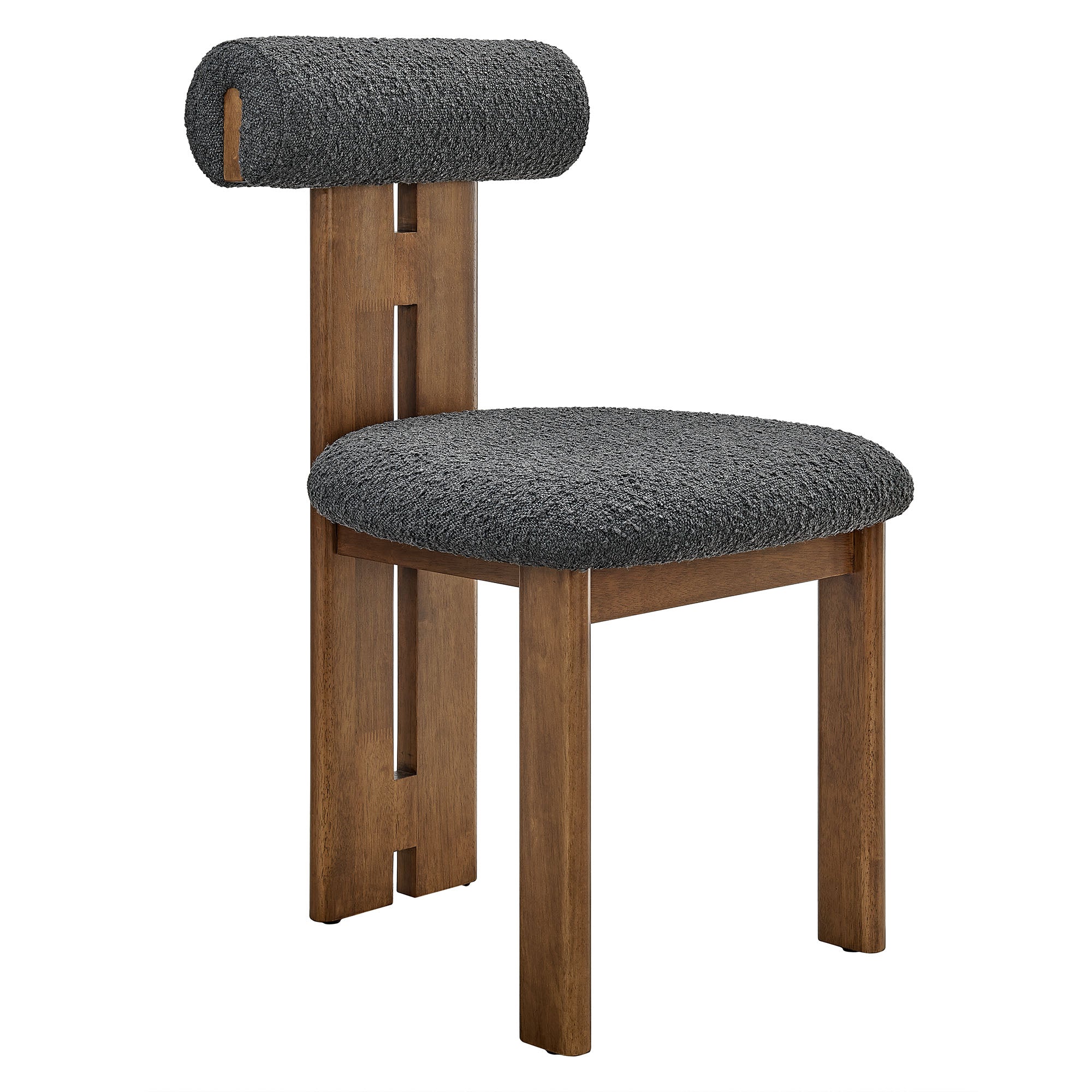 Torian Boucle Fabric Dining Chair Set of 2 by Modway