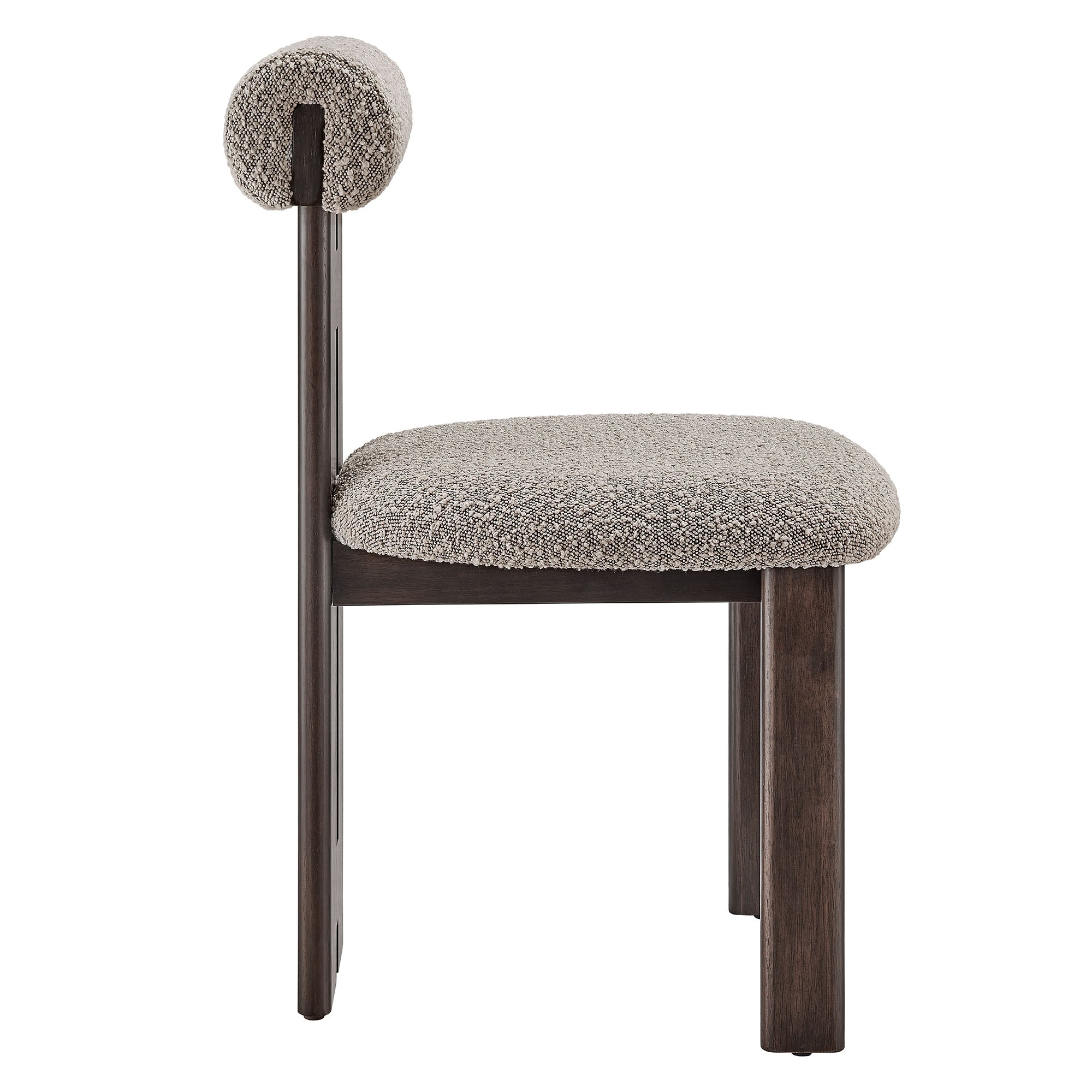 Torian Boucle Fabric Dining Chair Set of 2 by Modway