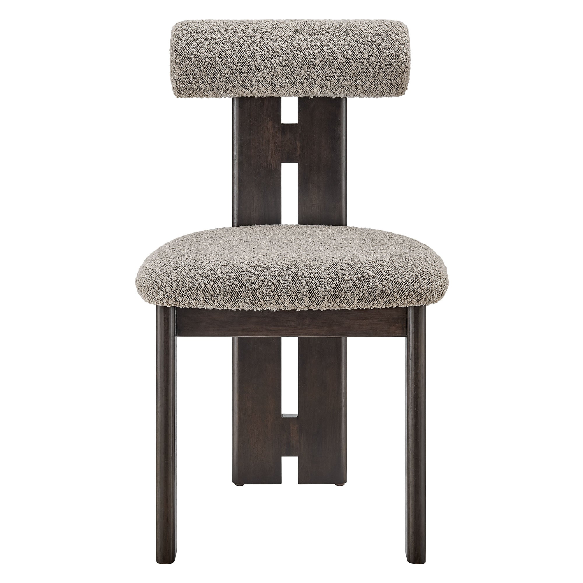 Torian Boucle Fabric Dining Chair Set of 2 by Modway