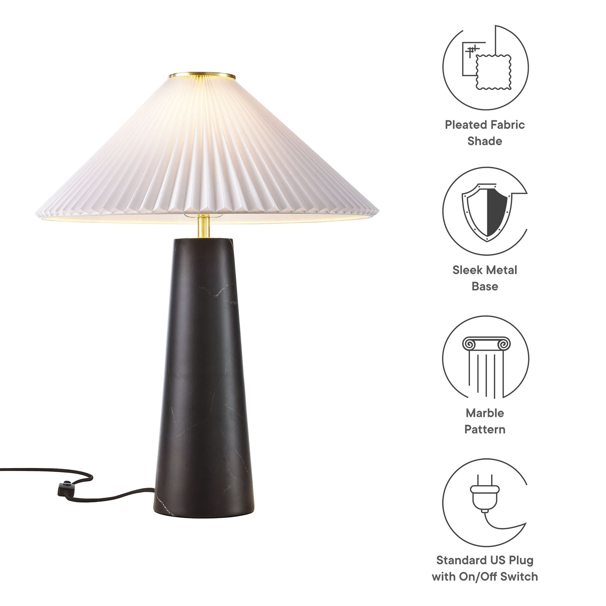 Nera Marble Table Lamp by Modway - Best Buy Furniture