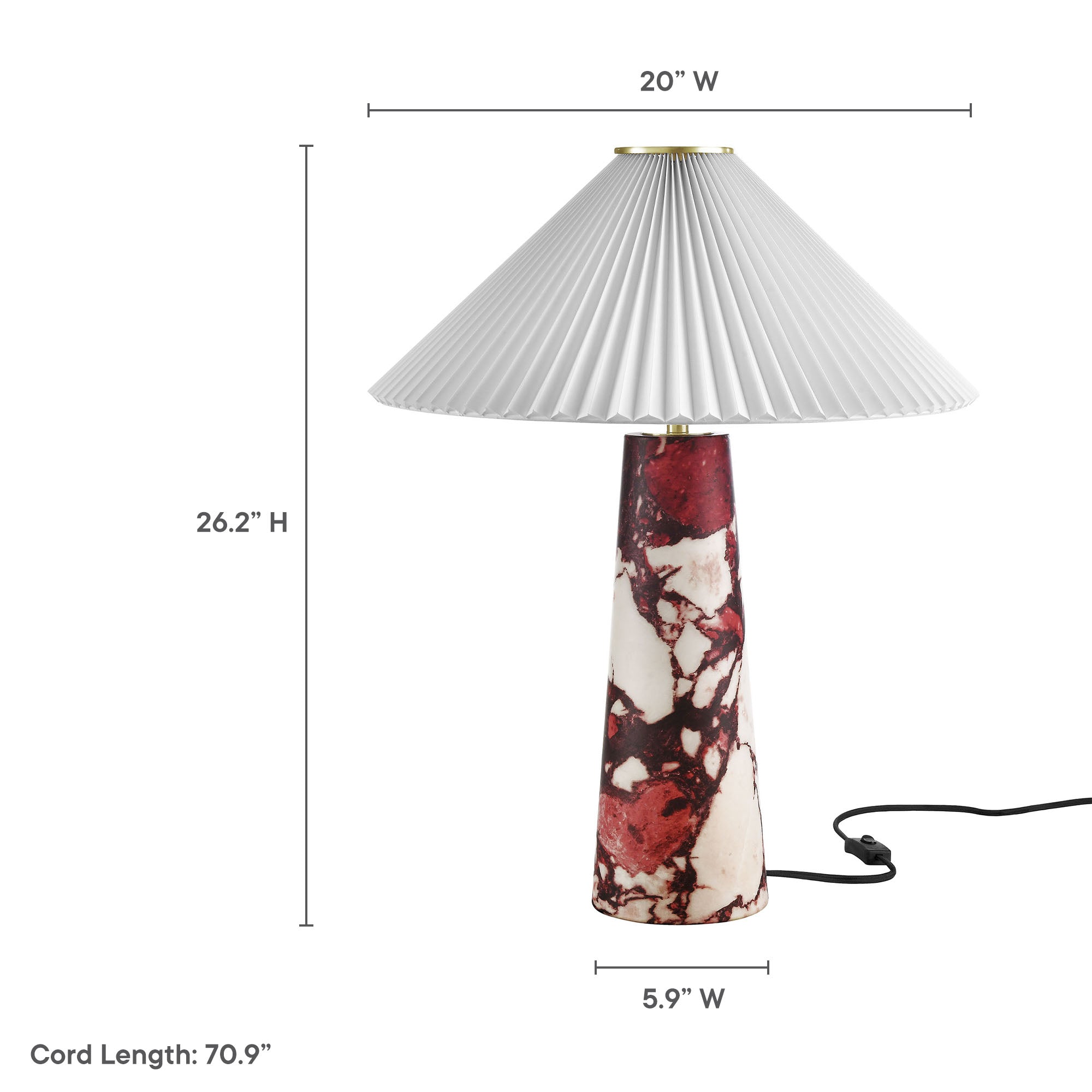 Nera Marble Table Lamp by Modway - Best Buy Furniture
