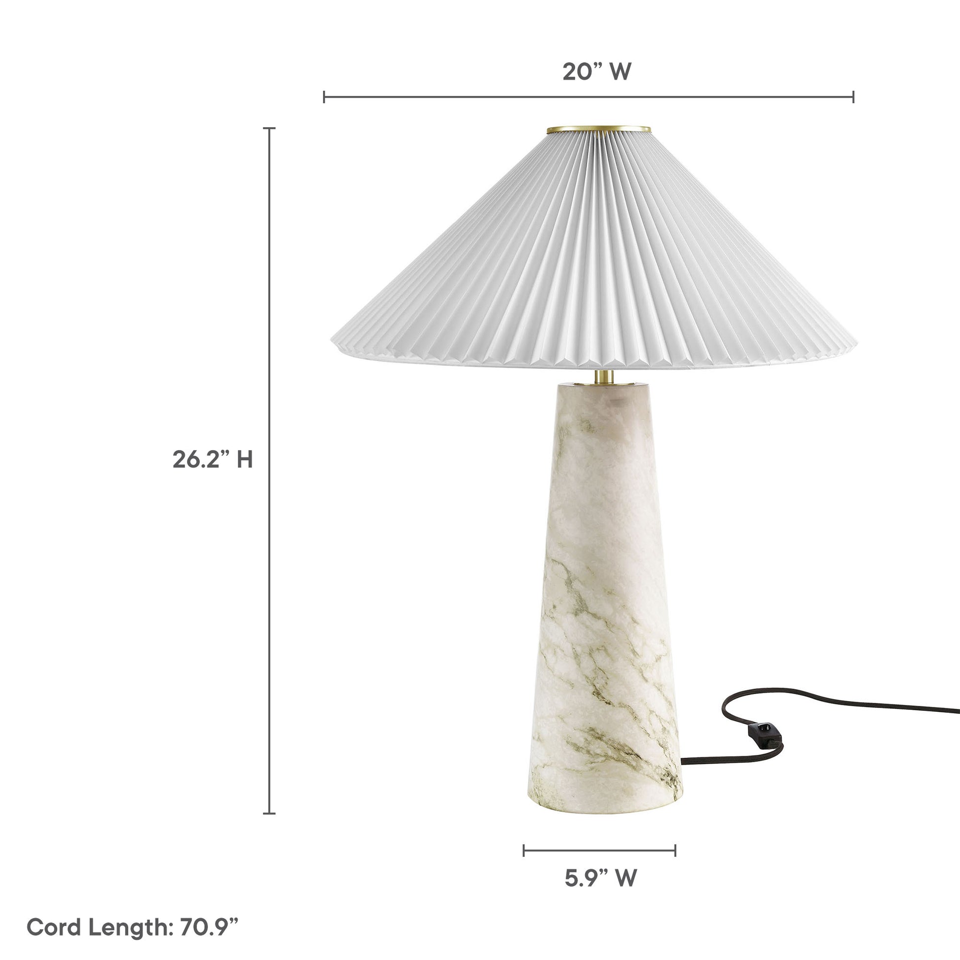 Nera Marble Table Lamp by Modway - Best Buy Furniture