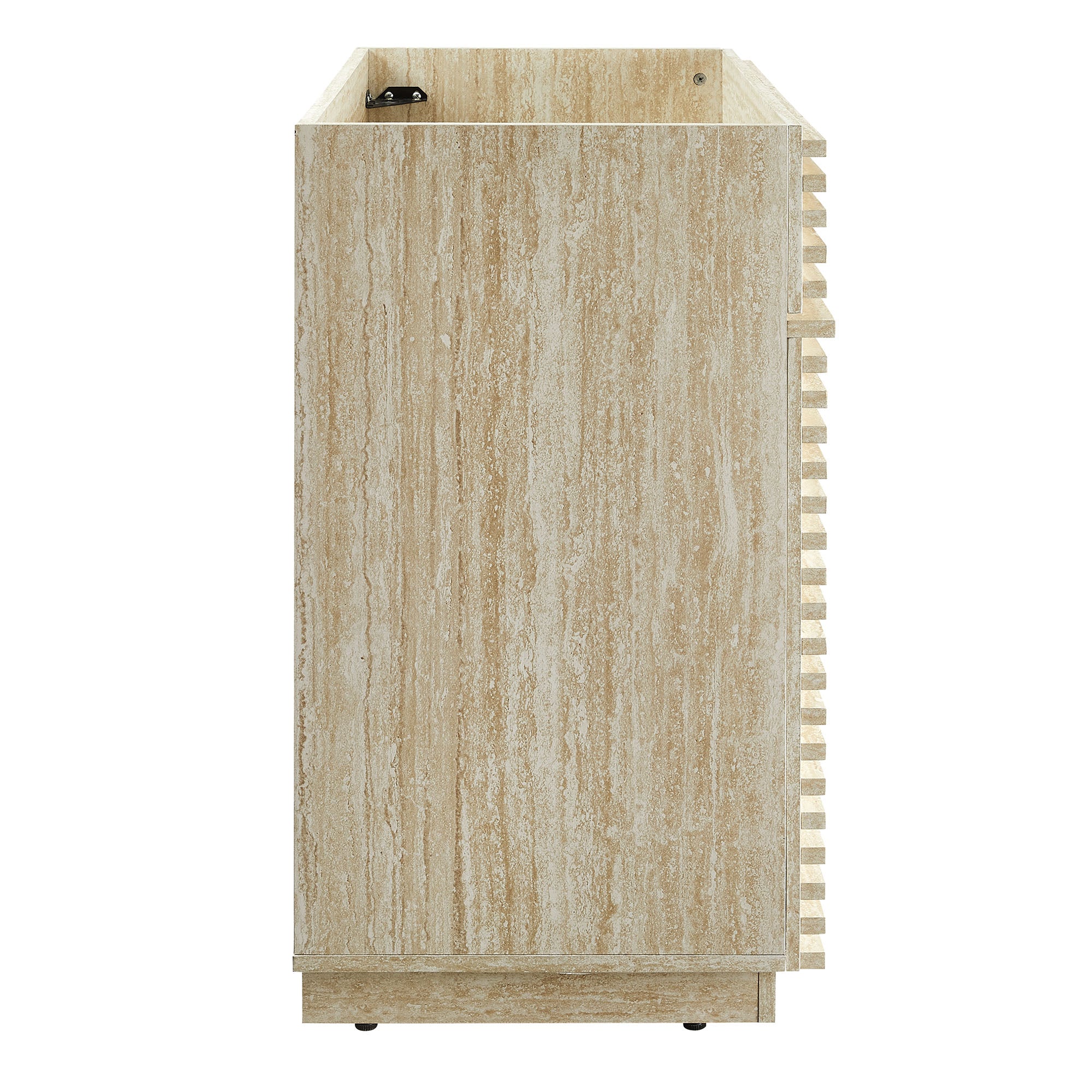 Render 36" Faux Travertine Bathroom Vanity Cabinet (Sink Not Included) by Modway