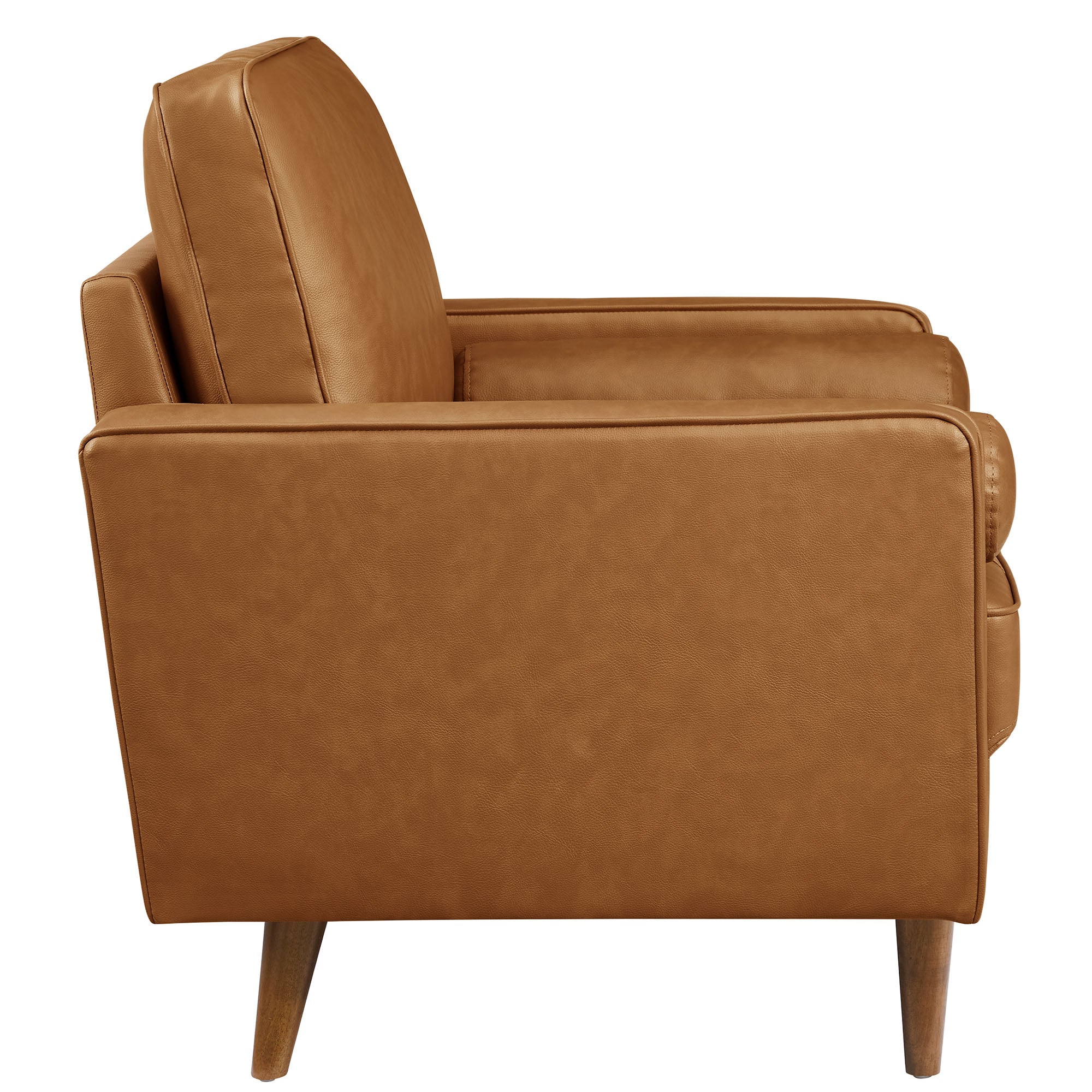 Valour Tufted Vegan Leather Accent Armchair by Modway