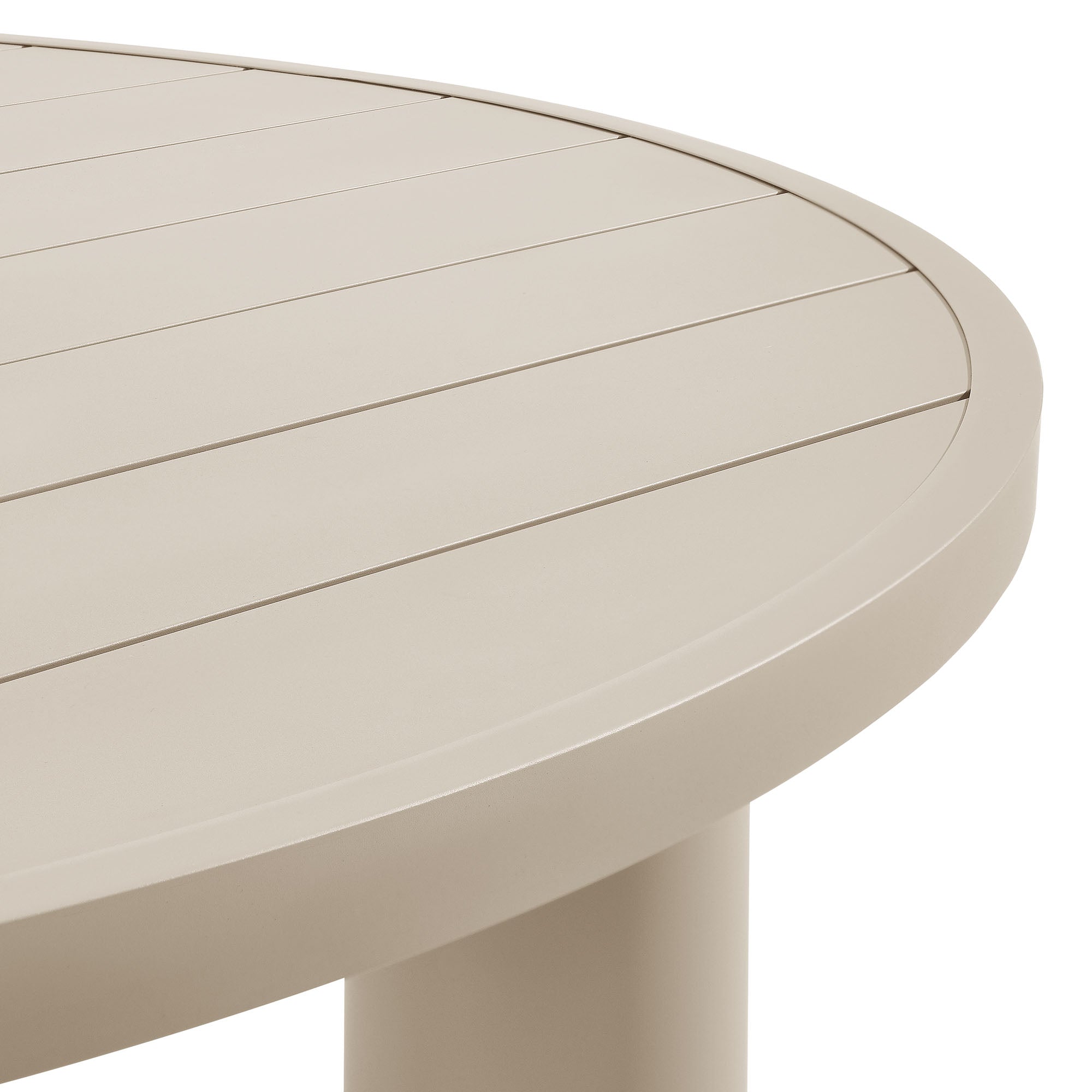 Nautica Outdoor Patio 60" Round Aluminum Dining Table by Modway