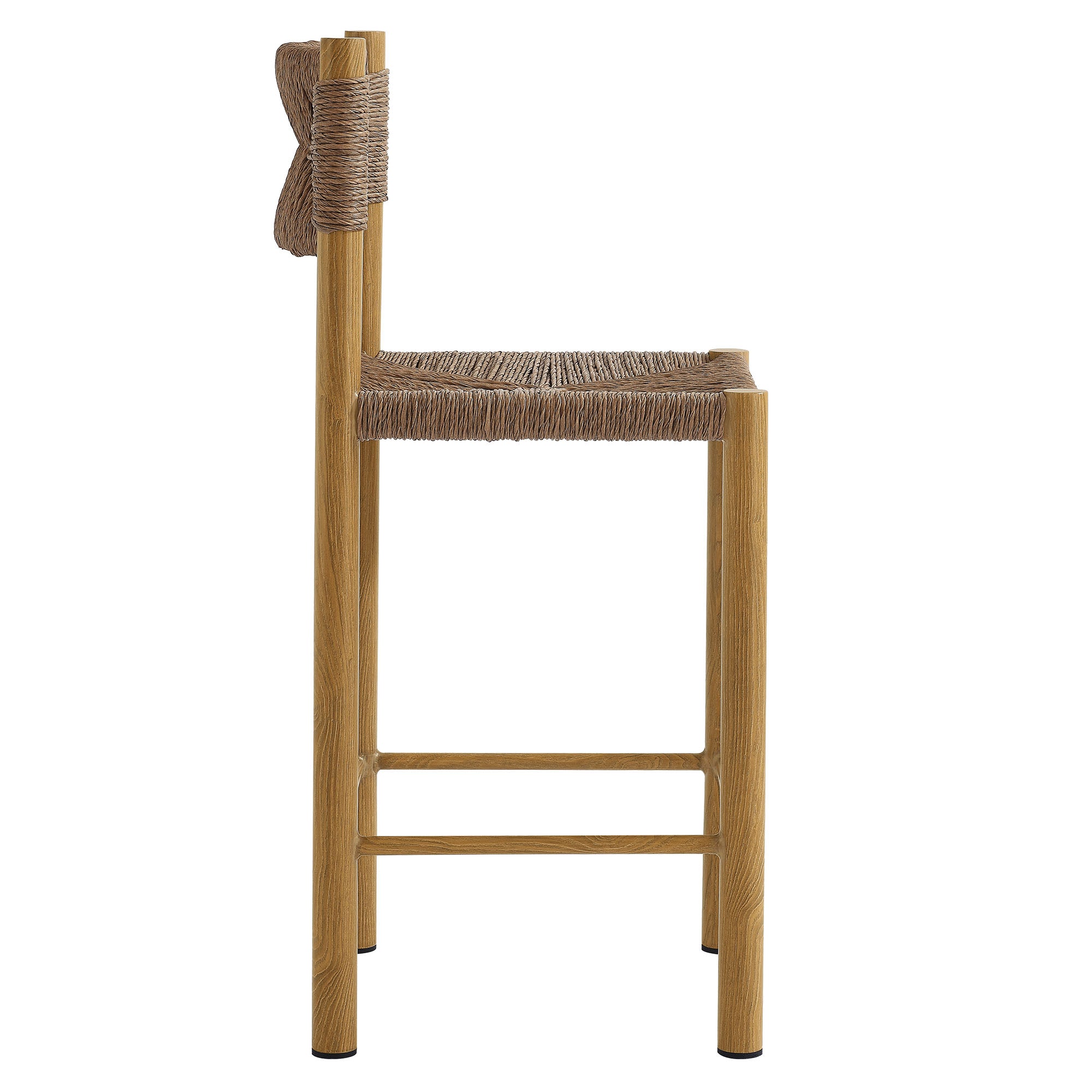 Parkland Outdoor Patio Rattan and Aluminum Counter Stools Set of 2 by Modway
