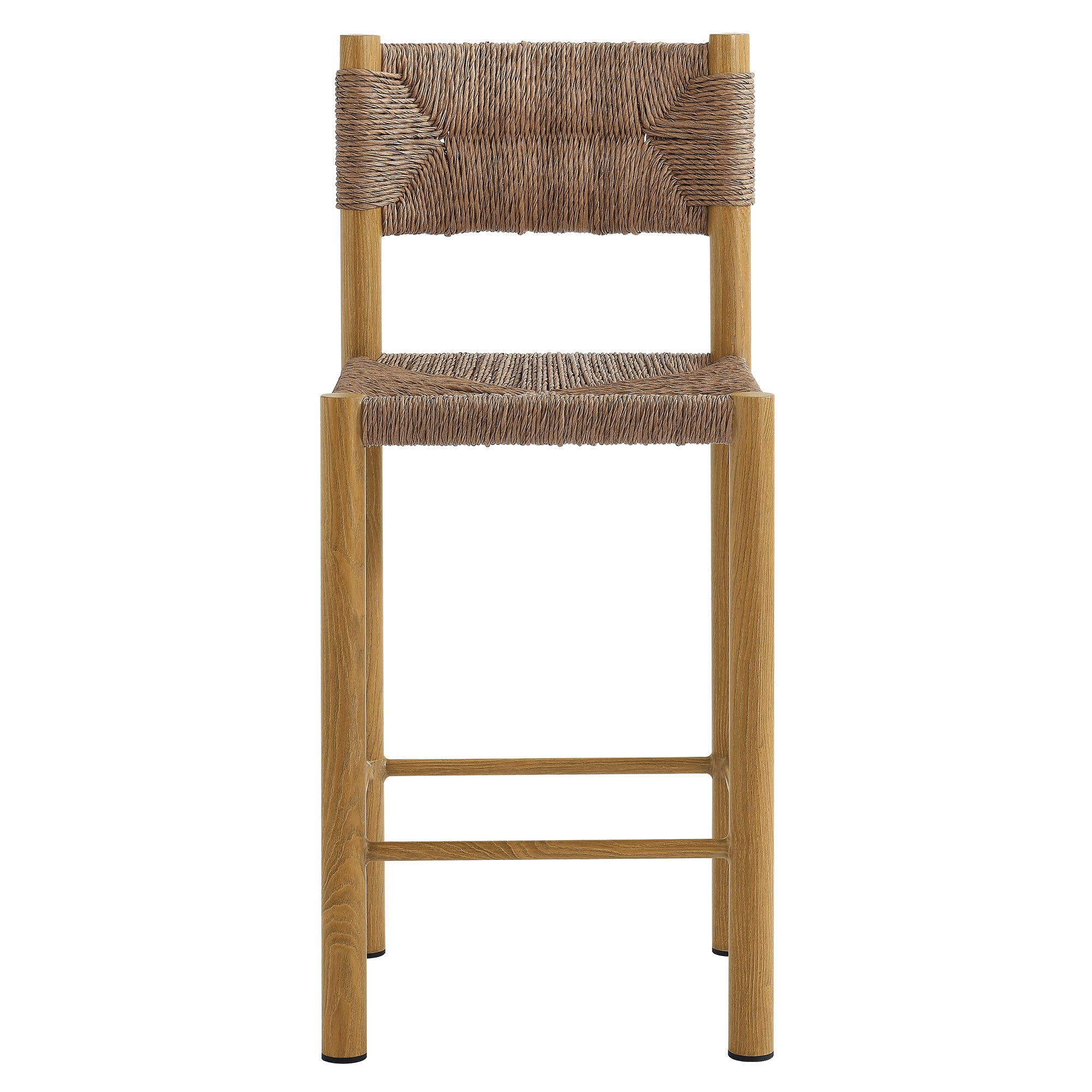 Parkland Outdoor Patio Rattan and Aluminum Counter Stools Set of 2 by Modway