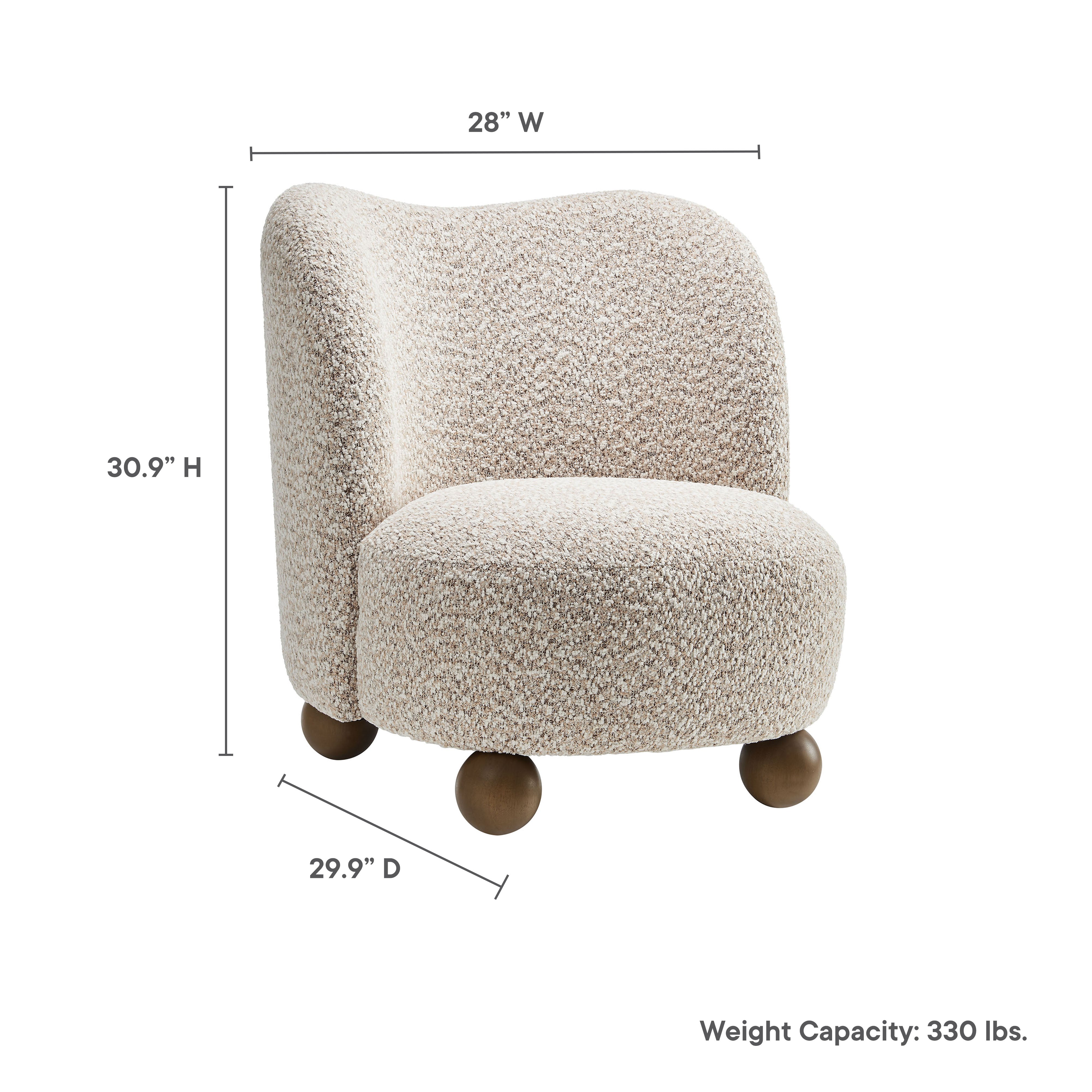 Monroe Boucle Fabric Accent Chair by Modway - Best Buy Furniture
