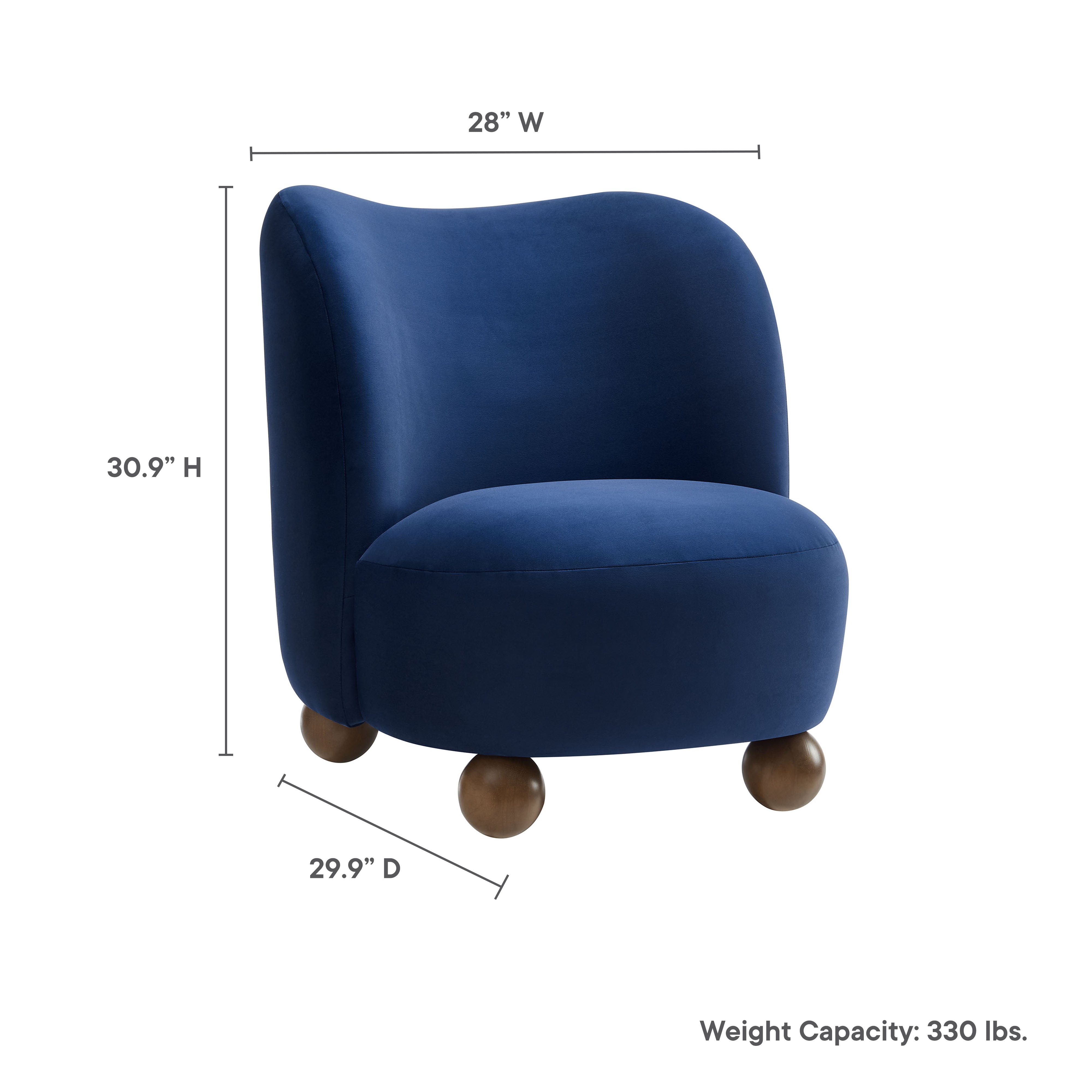 Monroe Performance Velvet Accent Chair by Modway - Best Buy Furniture