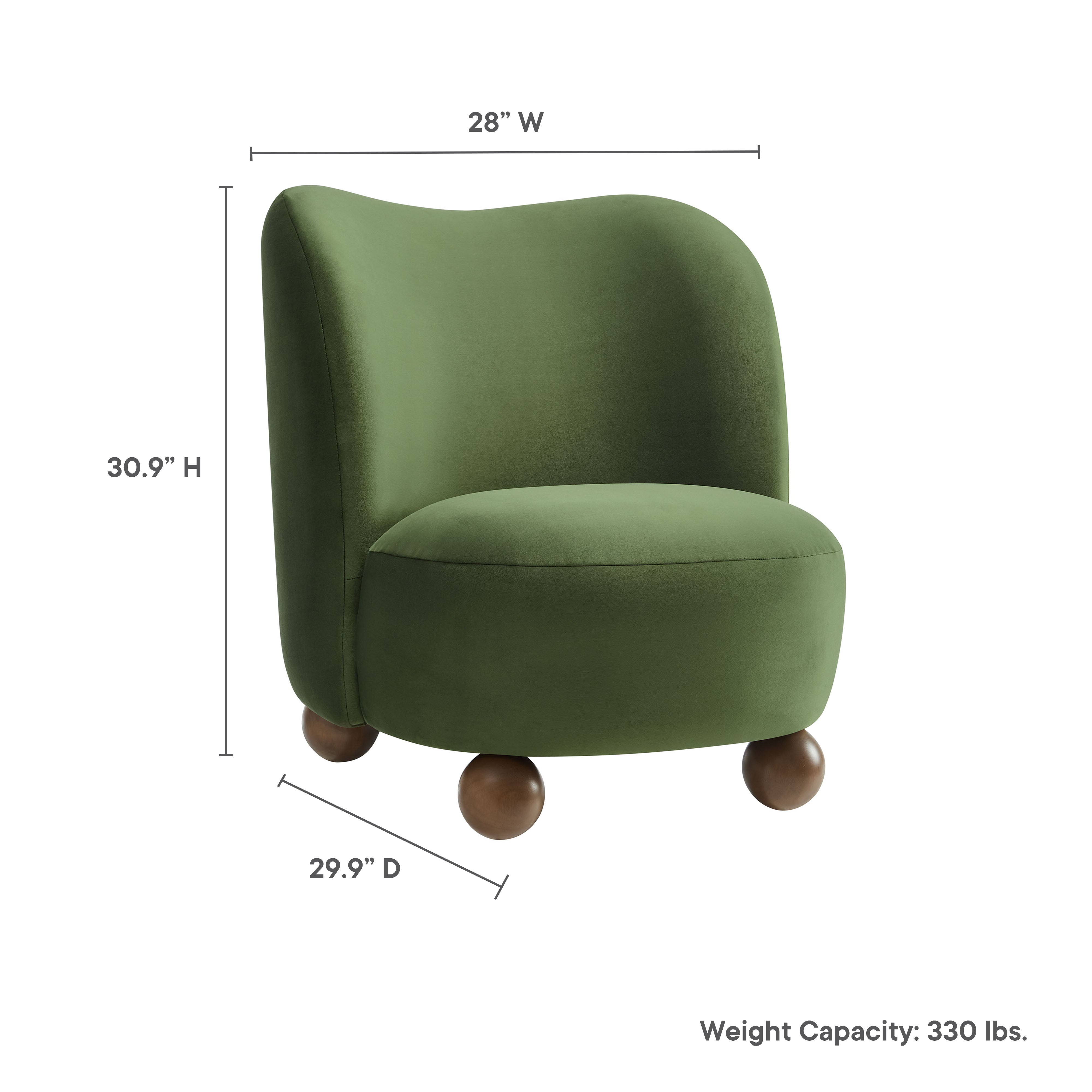 Monroe Performance Velvet Accent Chair by Modway - Best Buy Furniture