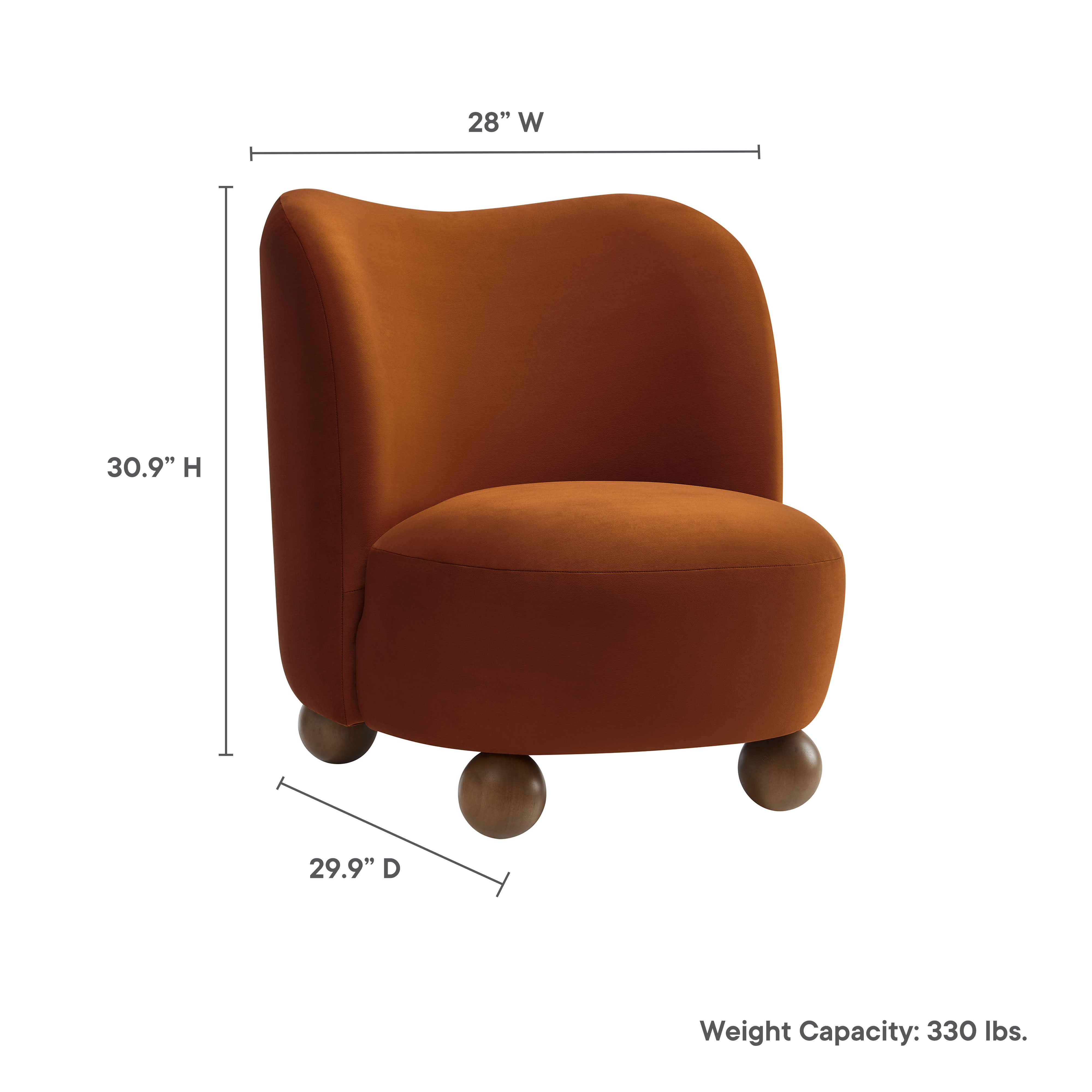 Monroe Performance Velvet Accent Chair by Modway - Best Buy Furniture