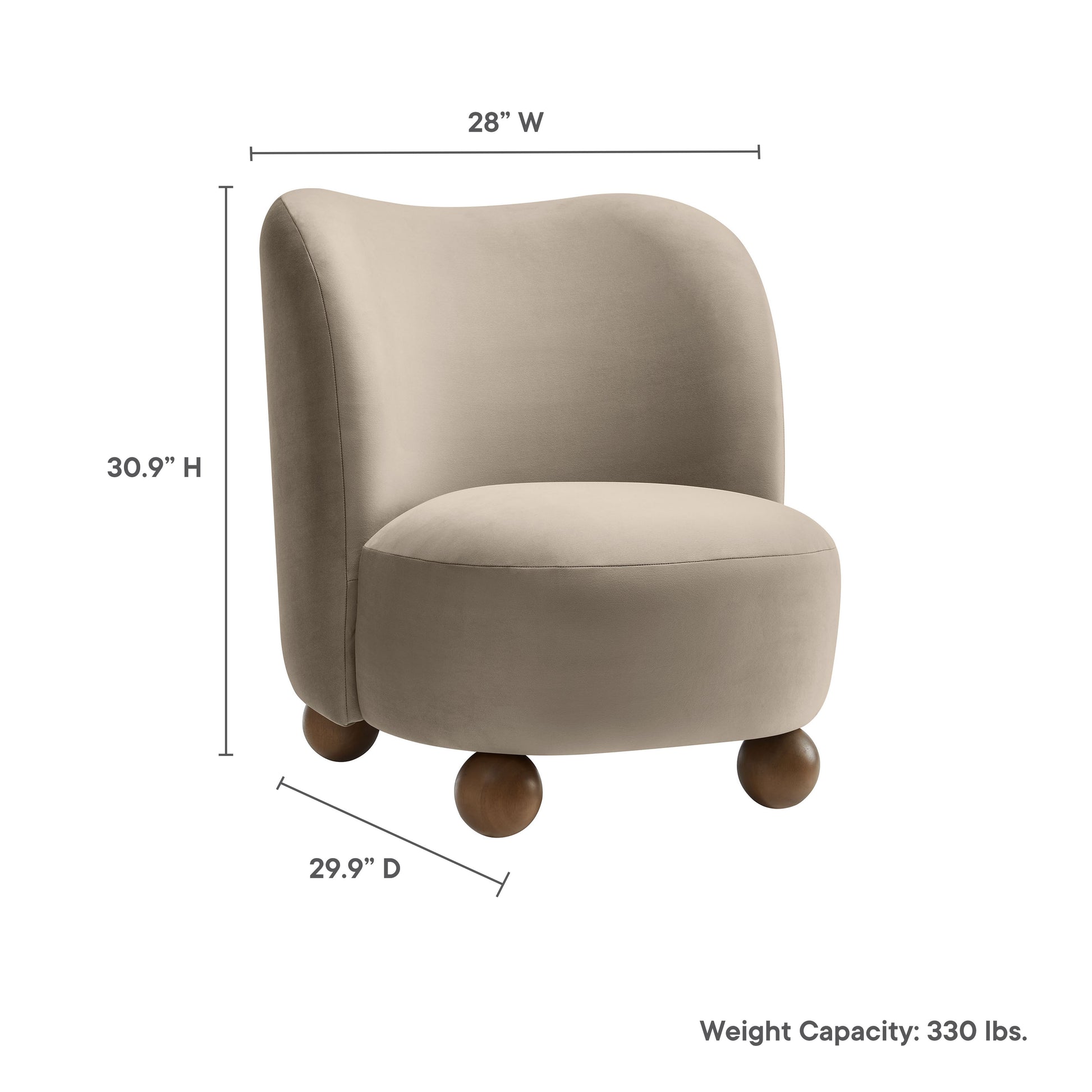 Monroe Performance Velvet Accent Chair by Modway - Best Buy Furniture