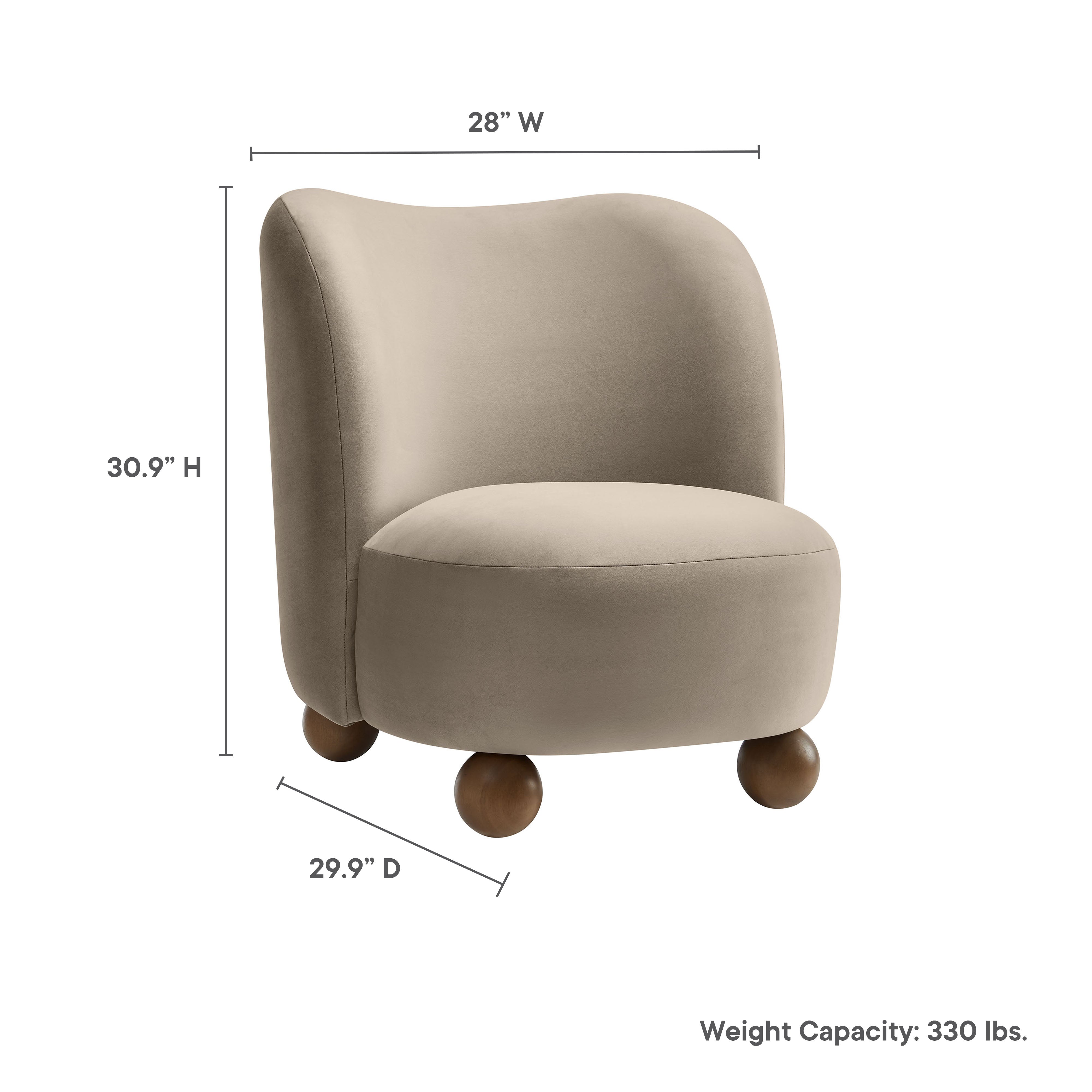 Monroe Performance Velvet Accent Chair by Modway - Best Buy Furniture