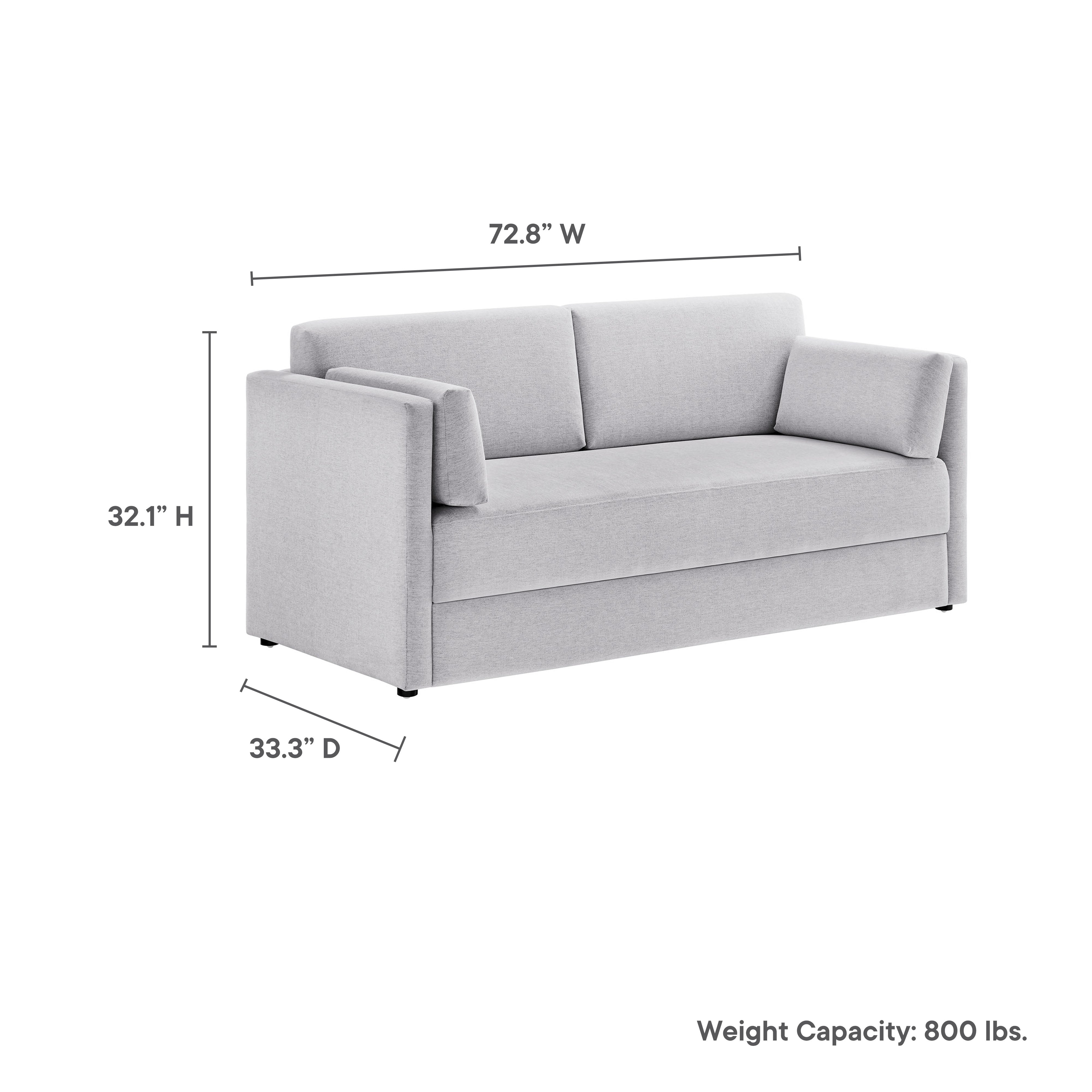 Linden Upholstered Heathered Chenille Sofa by Modway - Best Buy Furniture
