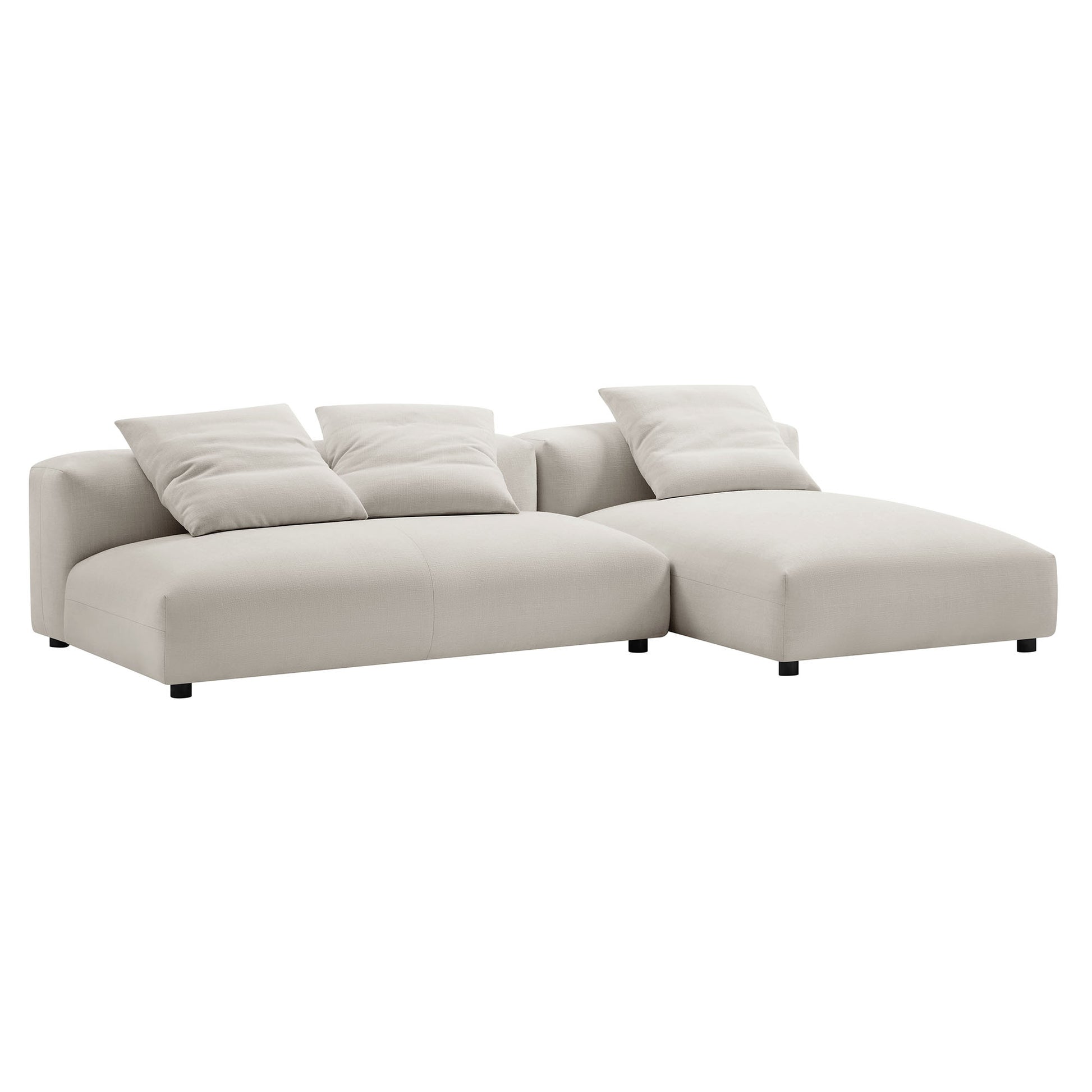 Solace 2-Piece Modular Upholstered Fabric Sectional Sofa With Chaise by Modway - Best Buy Furniture