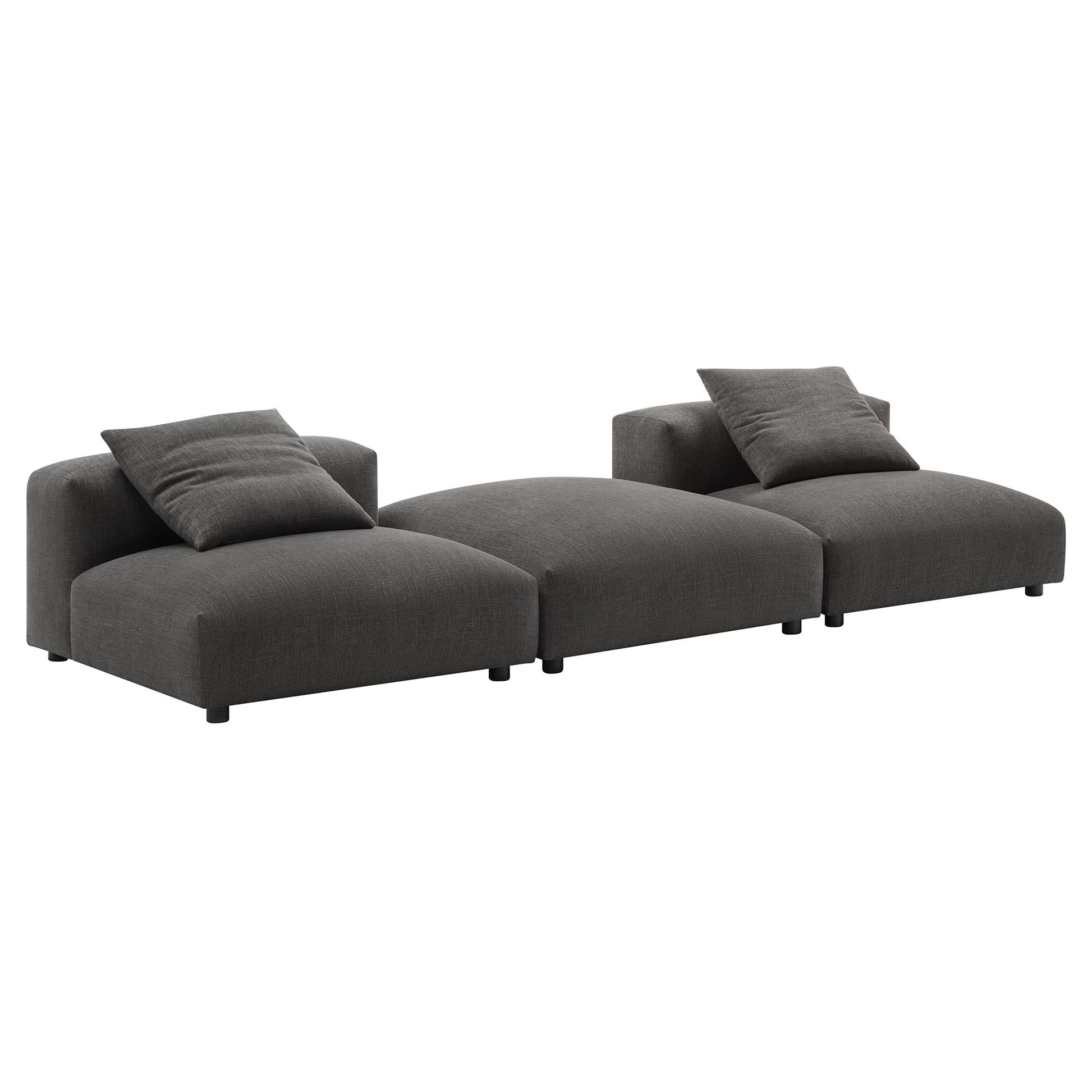 Solace 3-Piece Modular Upholstered Fabric Sectional Sofa by Modway - Best Buy Furniture