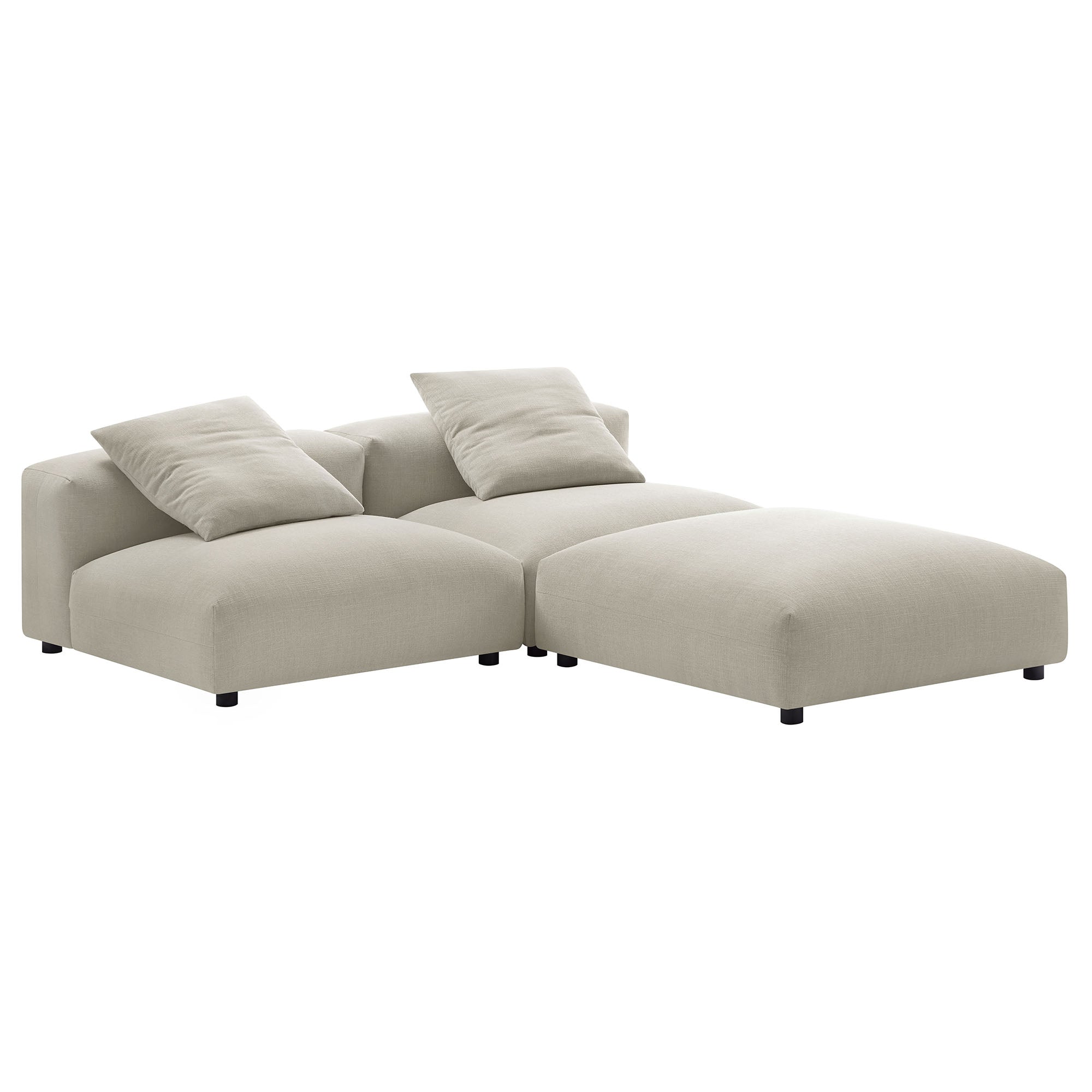 Solace 3-Piece Modular Upholstered Fabric Sectional Sofa by Modway - Best Buy Furniture