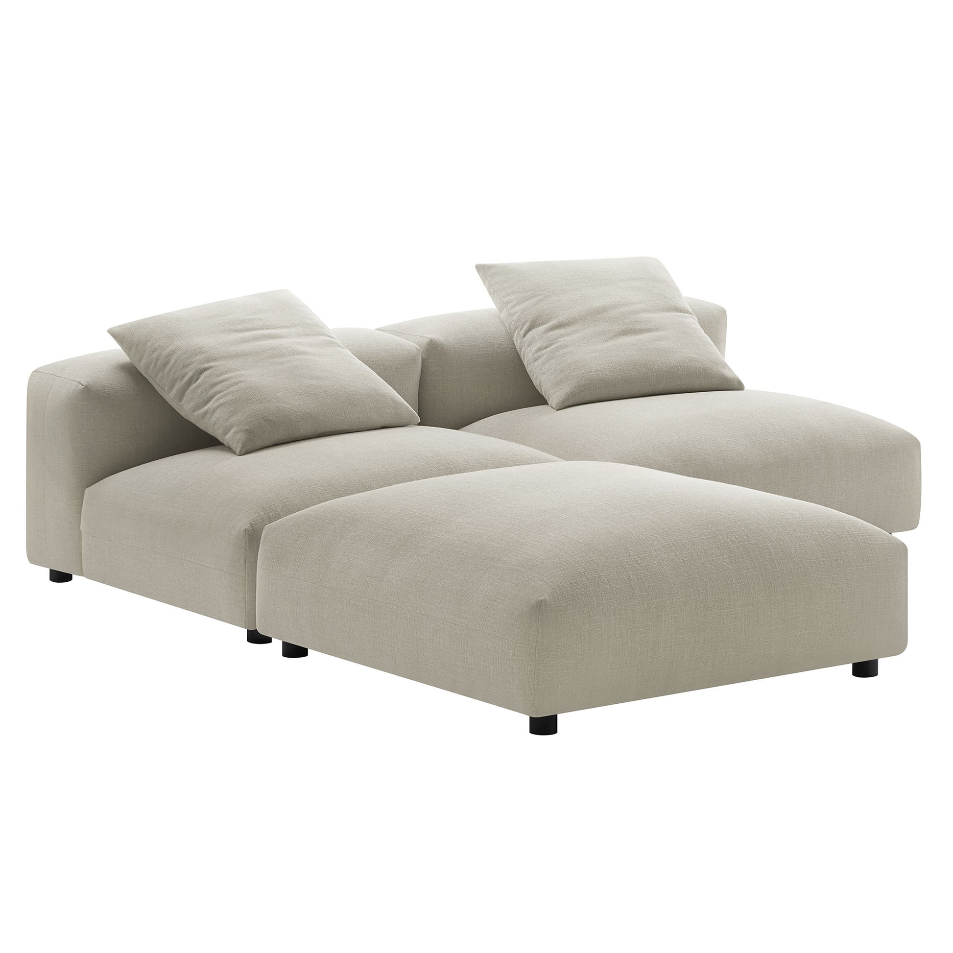 Solace 3-Piece Modular Upholstered Fabric Sectional Sofa by Modway - Best Buy Furniture