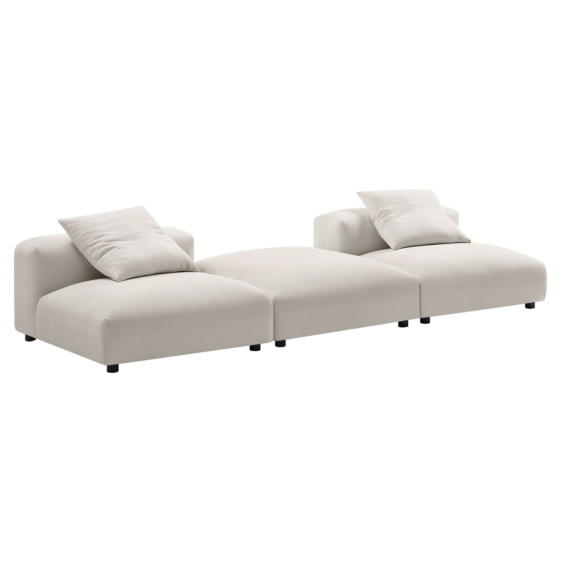 Solace 3-Piece Modular Upholstered Fabric Sectional Sofa by Modway - Best Buy Furniture
