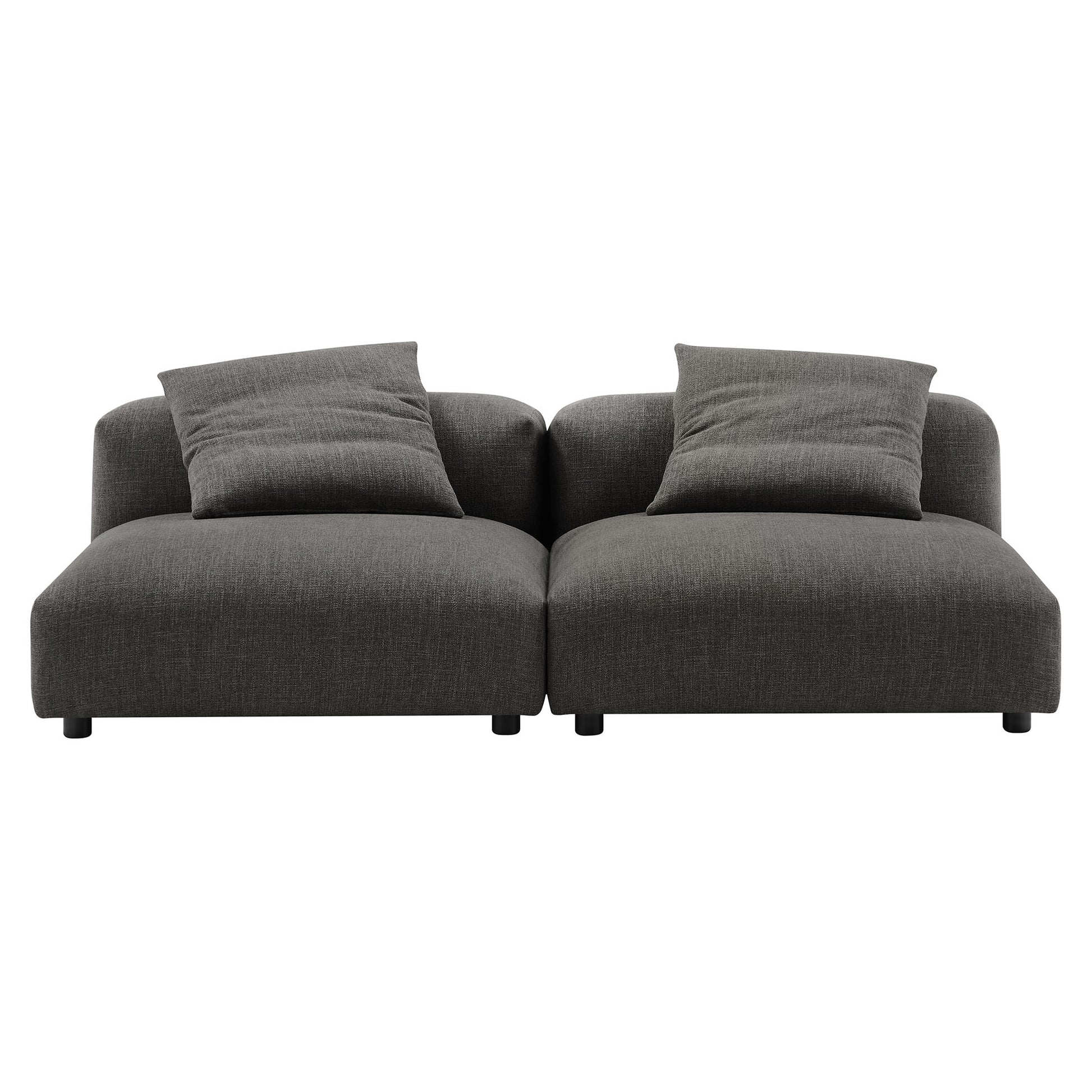 Solace 2-Piece Modular Upholstered Fabric Sofa by Modway - Best Buy Furniture