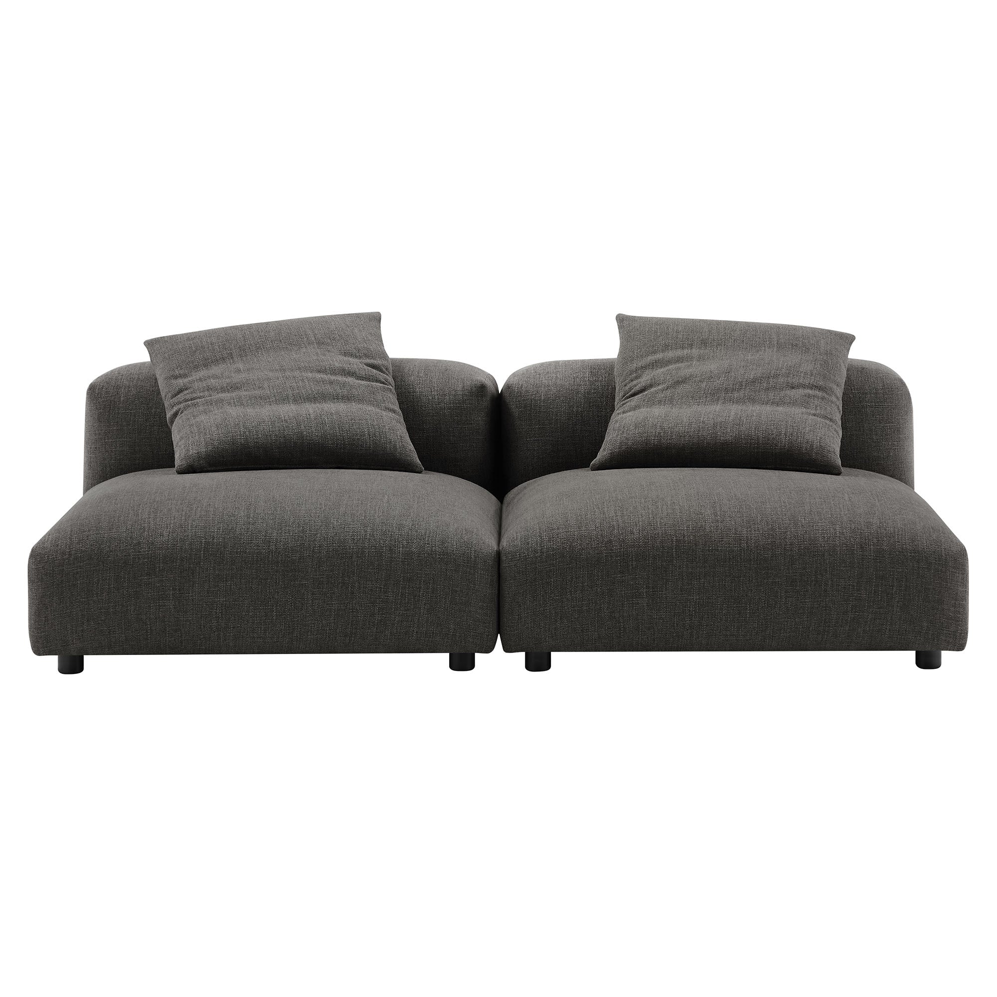 Solace 2-Piece Modular Upholstered Fabric Sofa by Modway - Best Buy Furniture