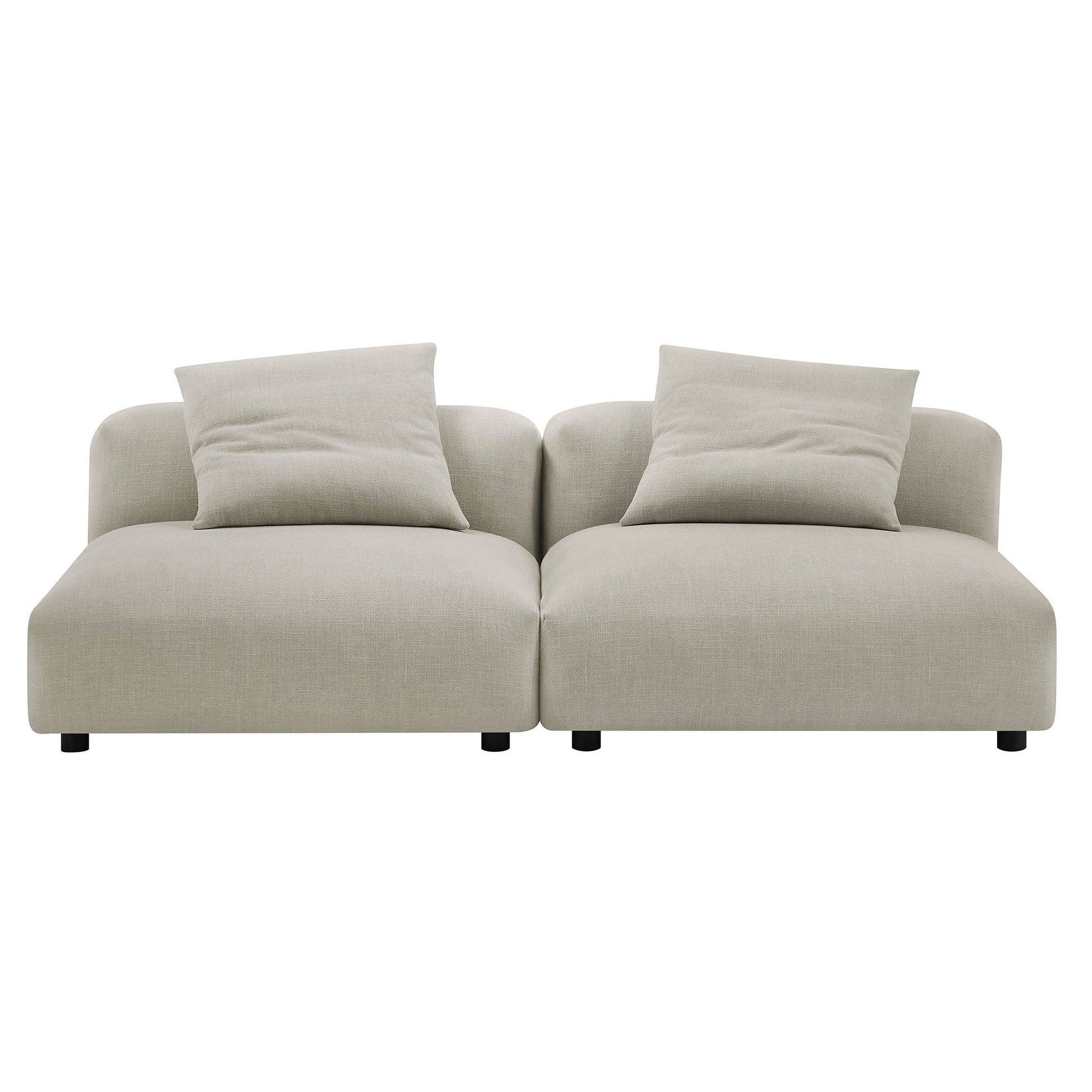 Solace 2-Piece Modular Upholstered Fabric Sofa by Modway - Best Buy Furniture