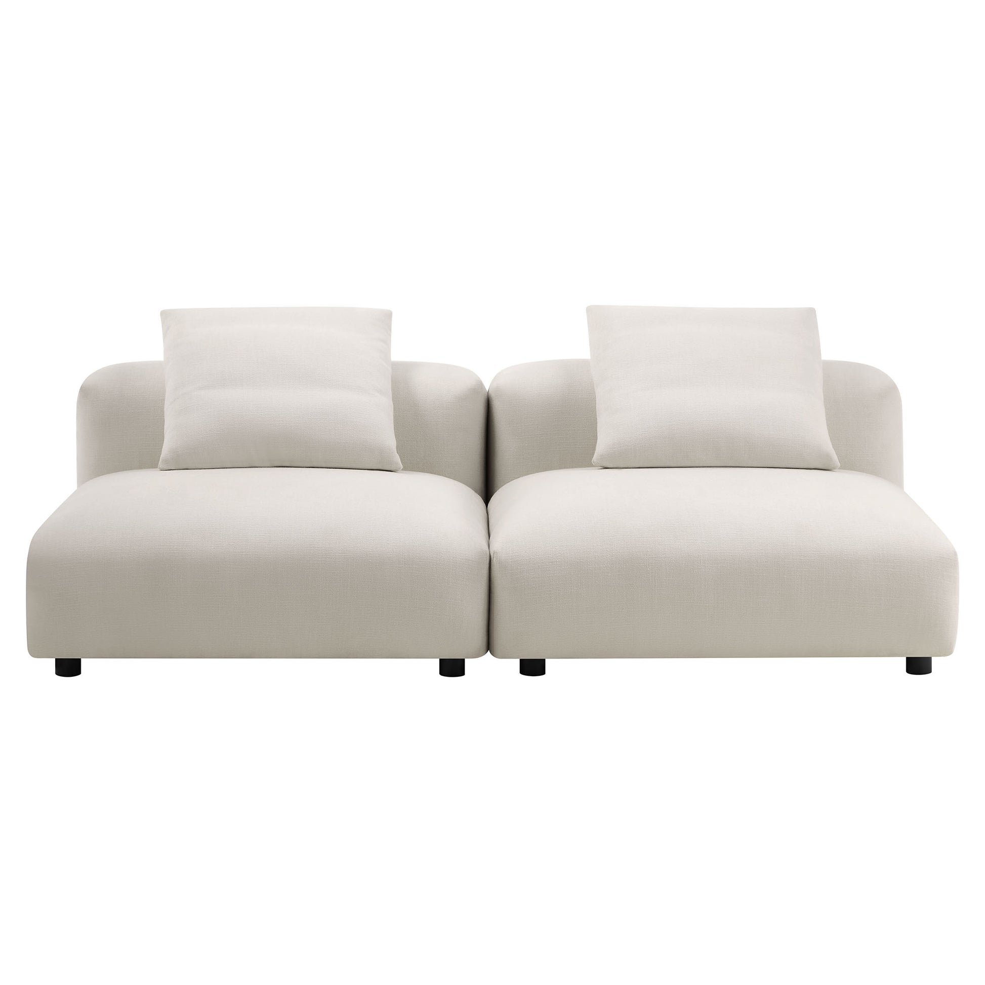 Solace 2-Piece Modular Upholstered Fabric Sofa by Modway - Best Buy Furniture