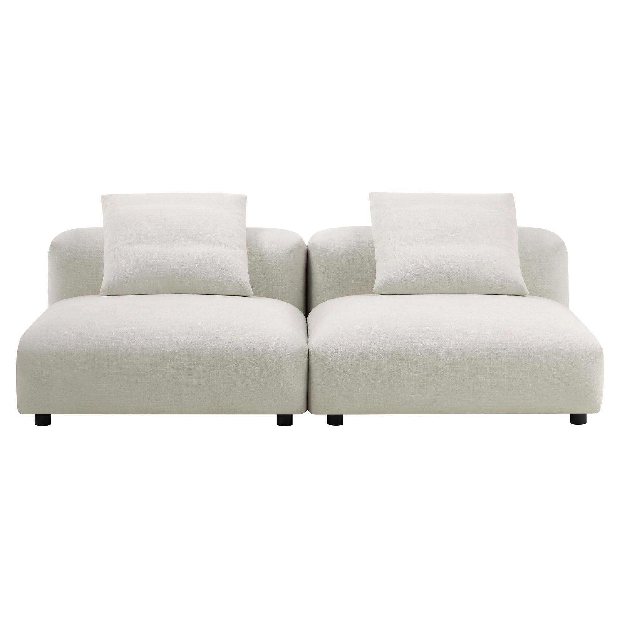 Solace 2-Piece Modular Upholstered Fabric Sofa by Modway - Best Buy Furniture