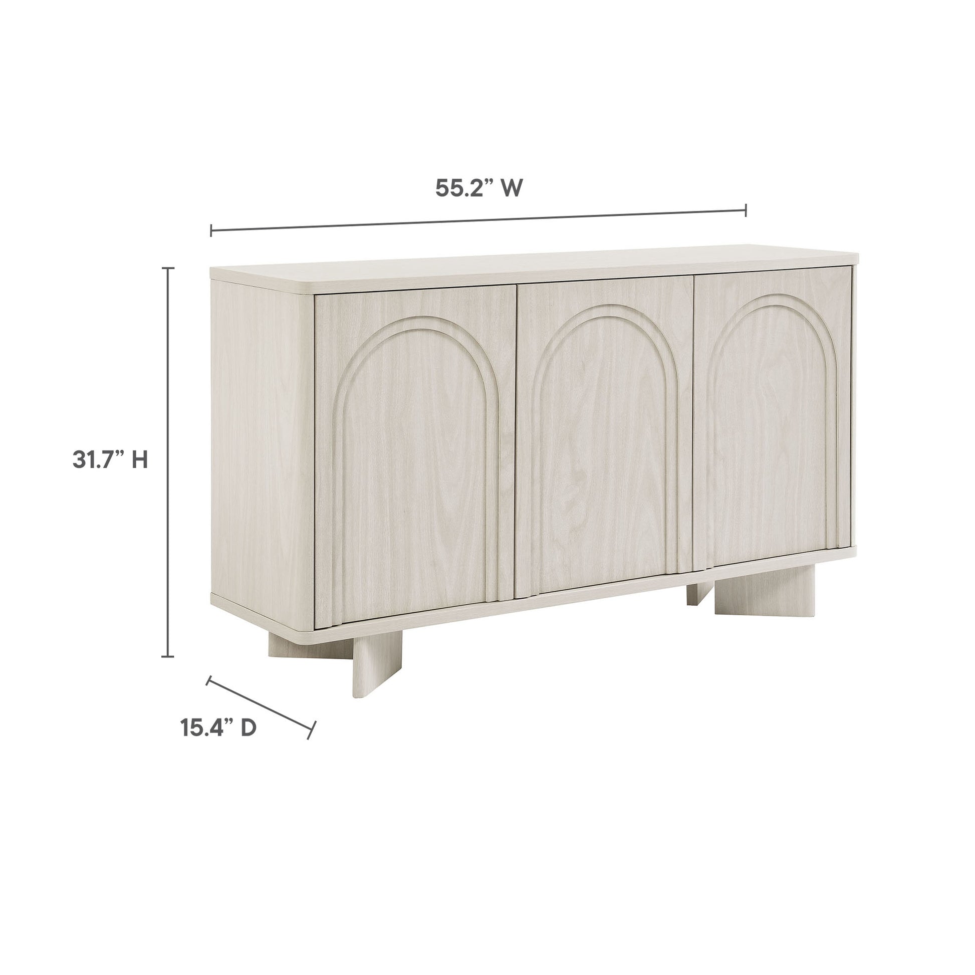 Flux Arched 3-Door Sideboard by Modway - Best Buy Furniture